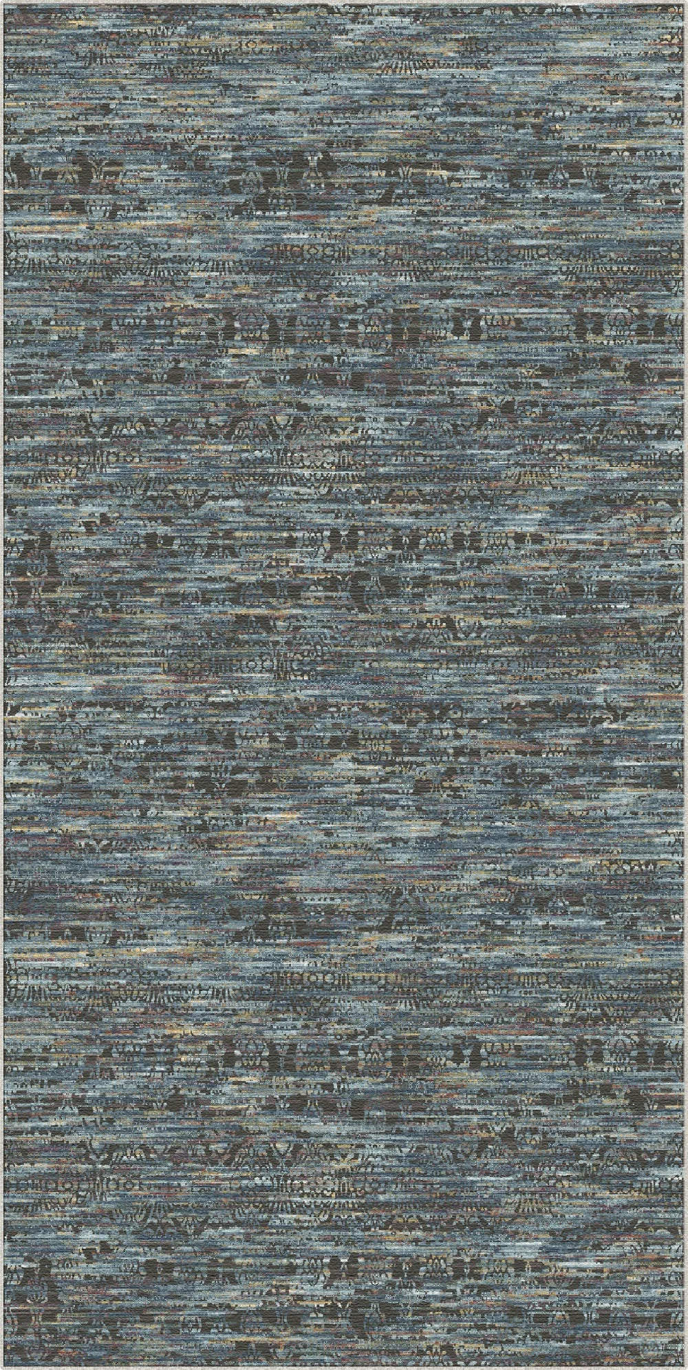 Berlin Industrial Abstract Washable Rug