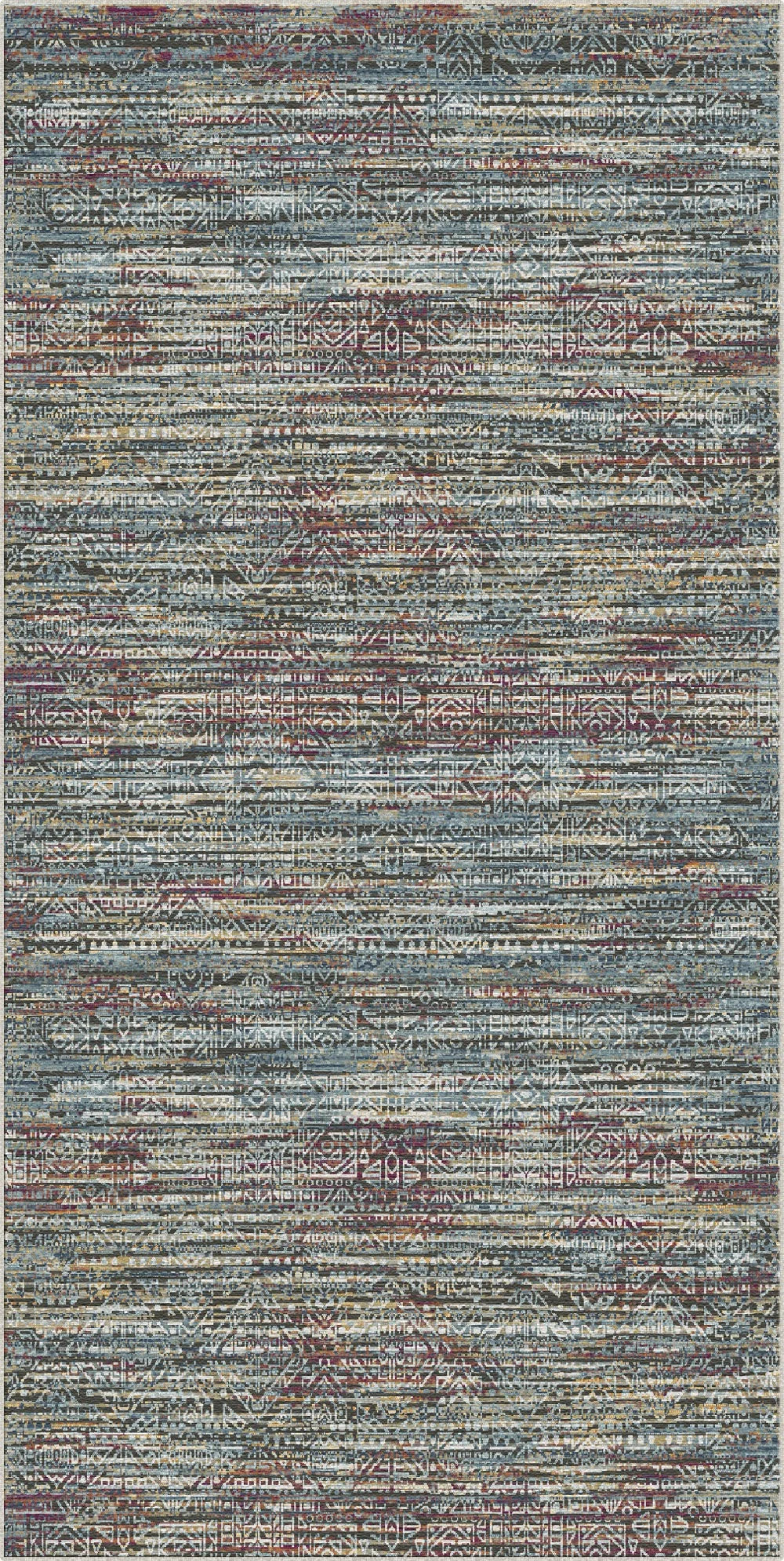 Zurich Fusion Abstract Washable Rug