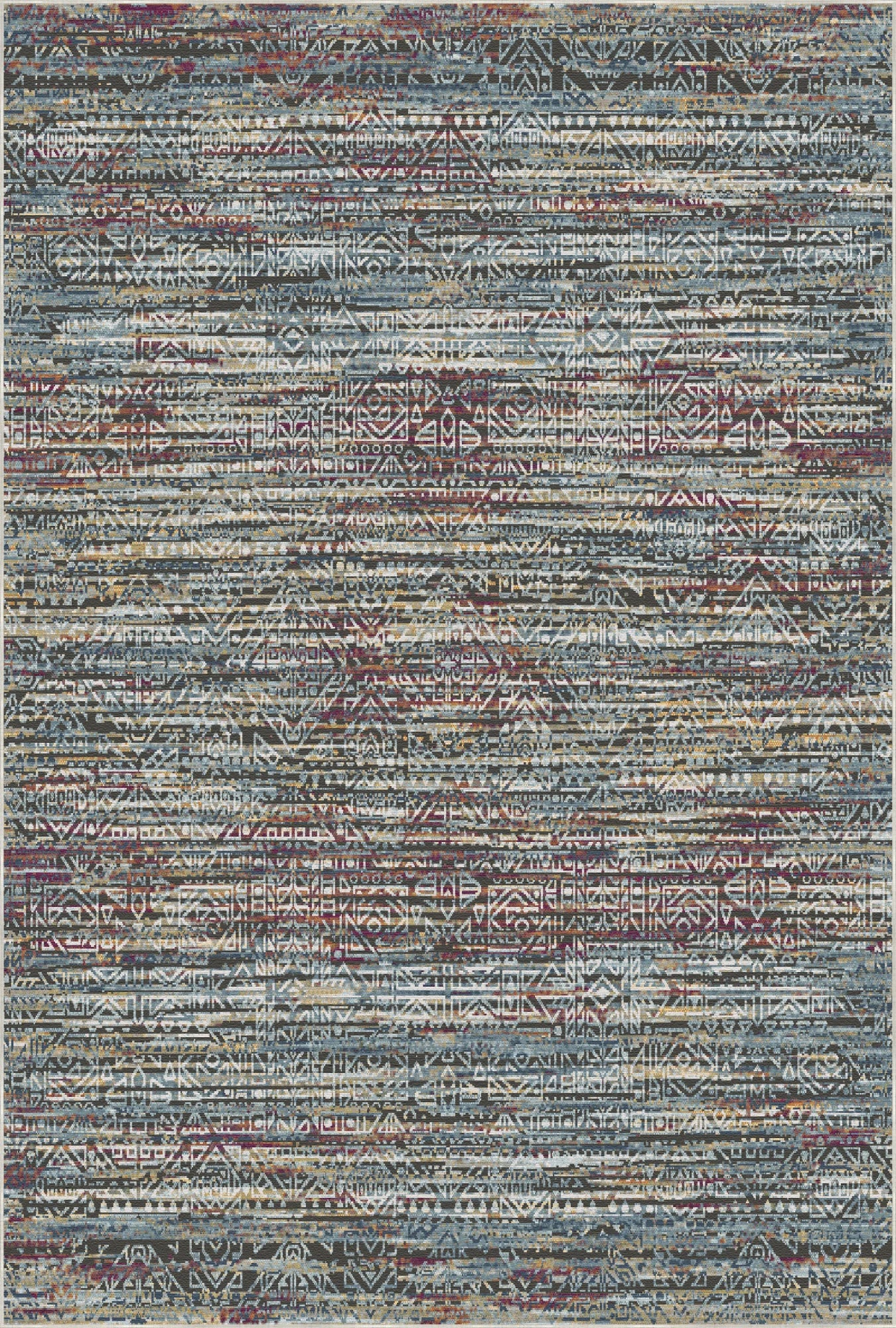 Zurich Fusion Abstract Washable Rug