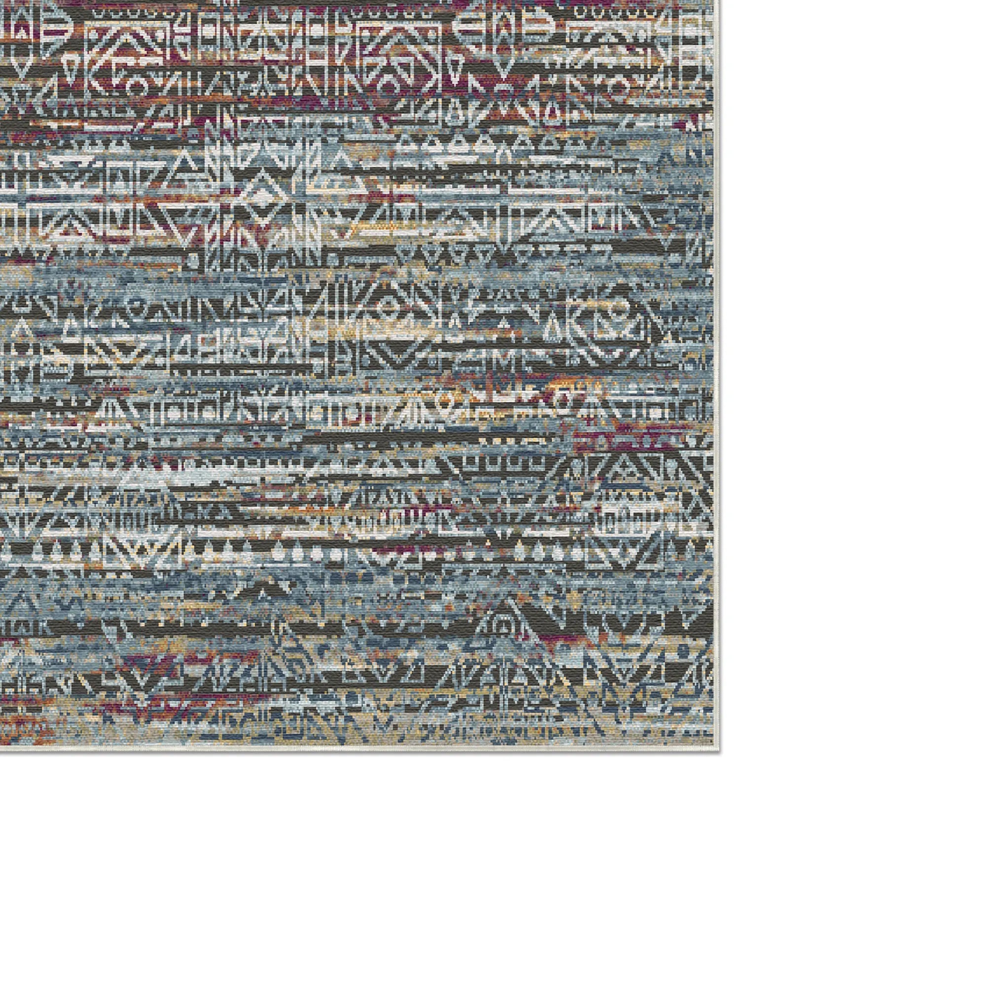 Zurich Fusion Abstract Washable Rug