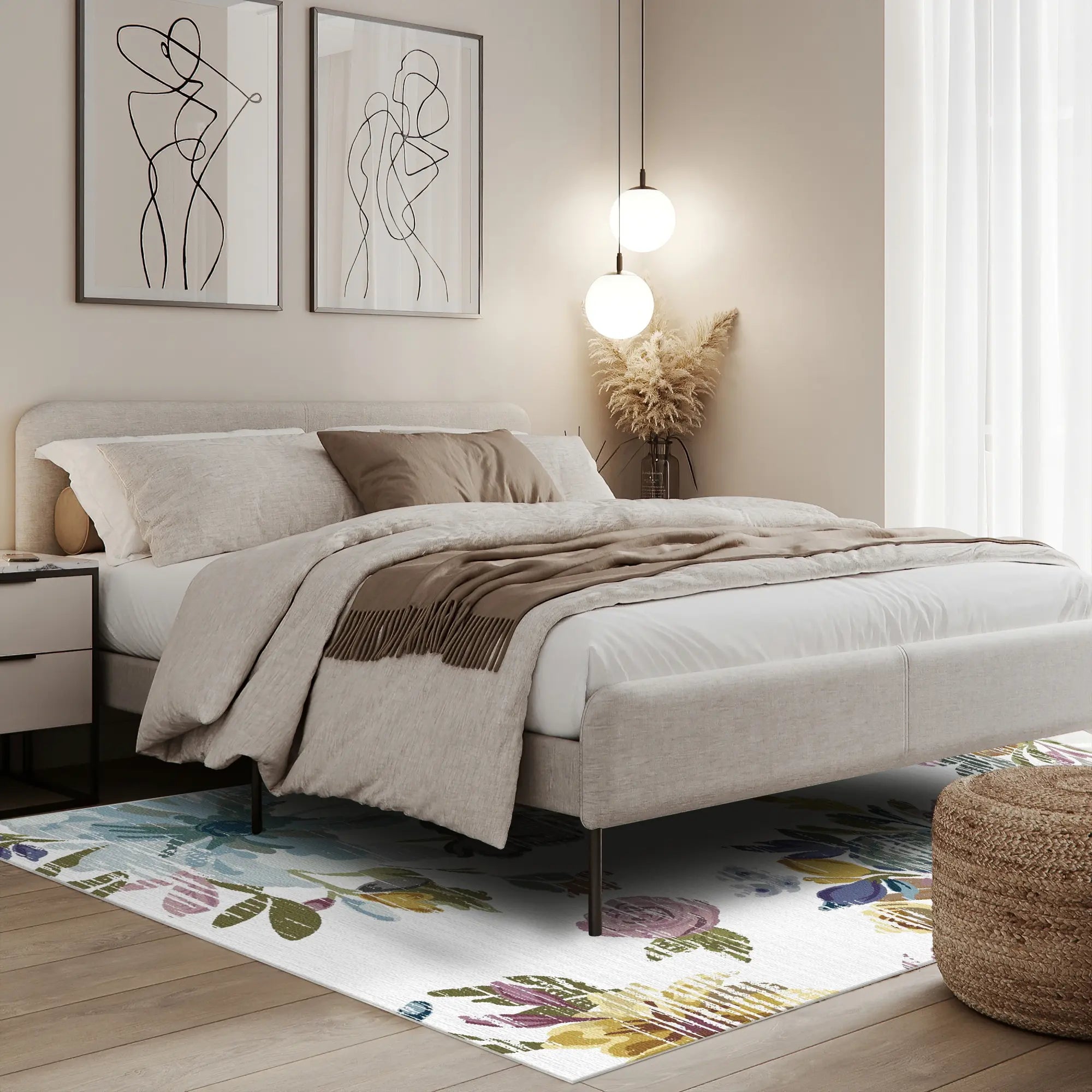 Distressed Vintage Bloom Rug