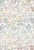 White Pastel Botanical Sprig Rug 