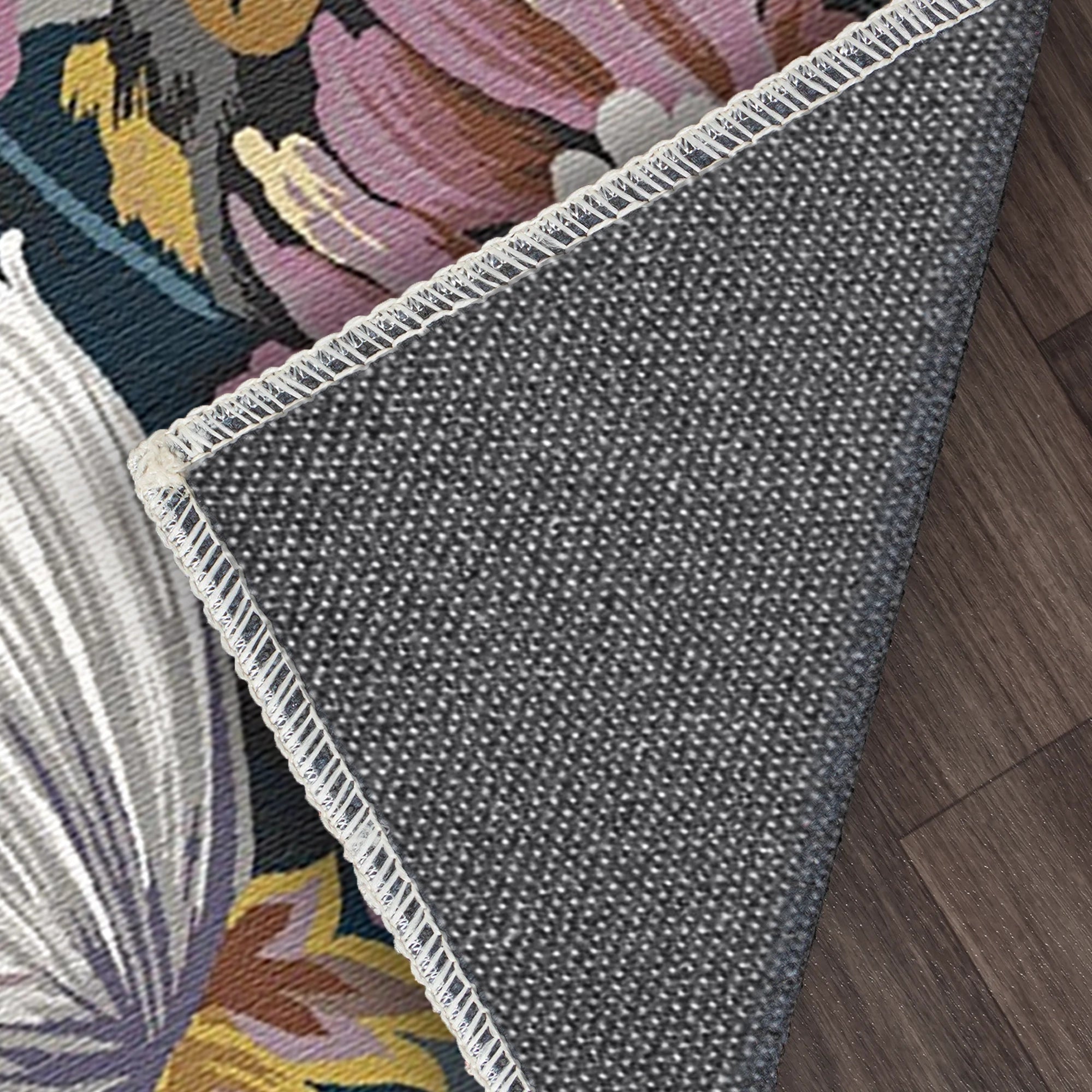 Vibrant Painterly Bloom Rug