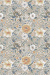 Beige Elegant Yellow Rose Rug Beige