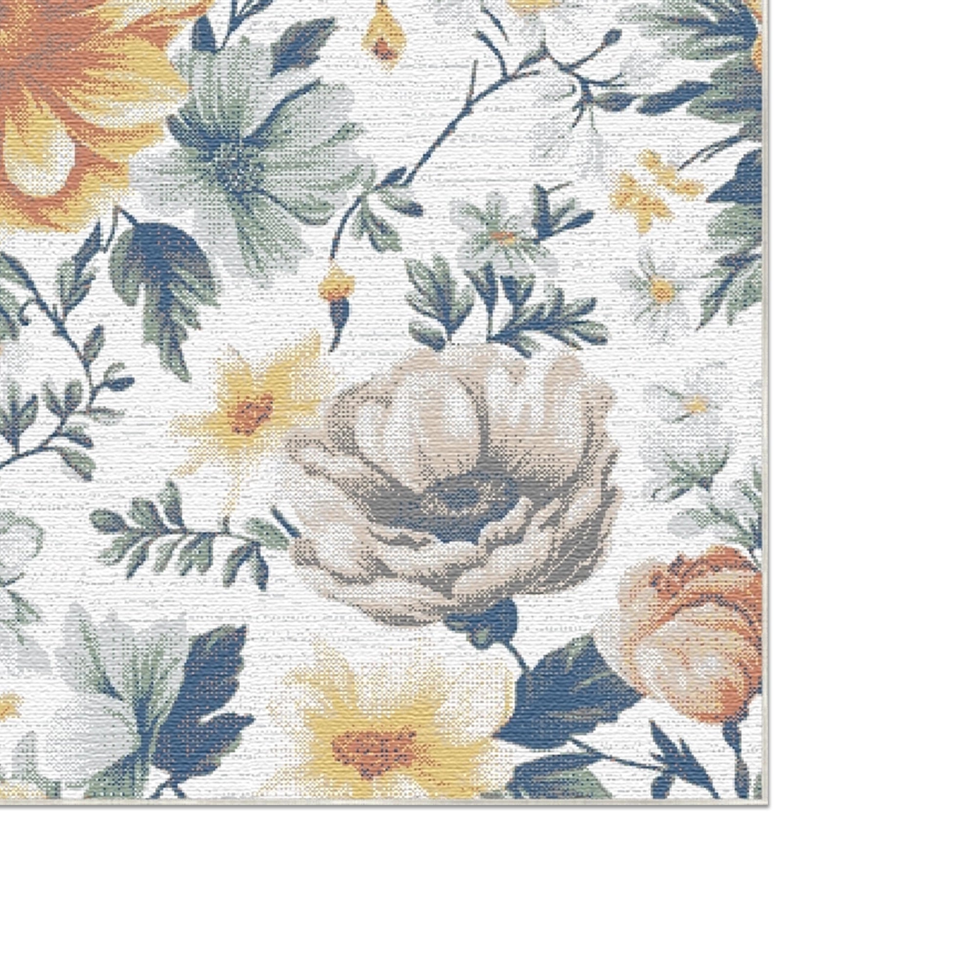 Amber Meadow Botanical Rug