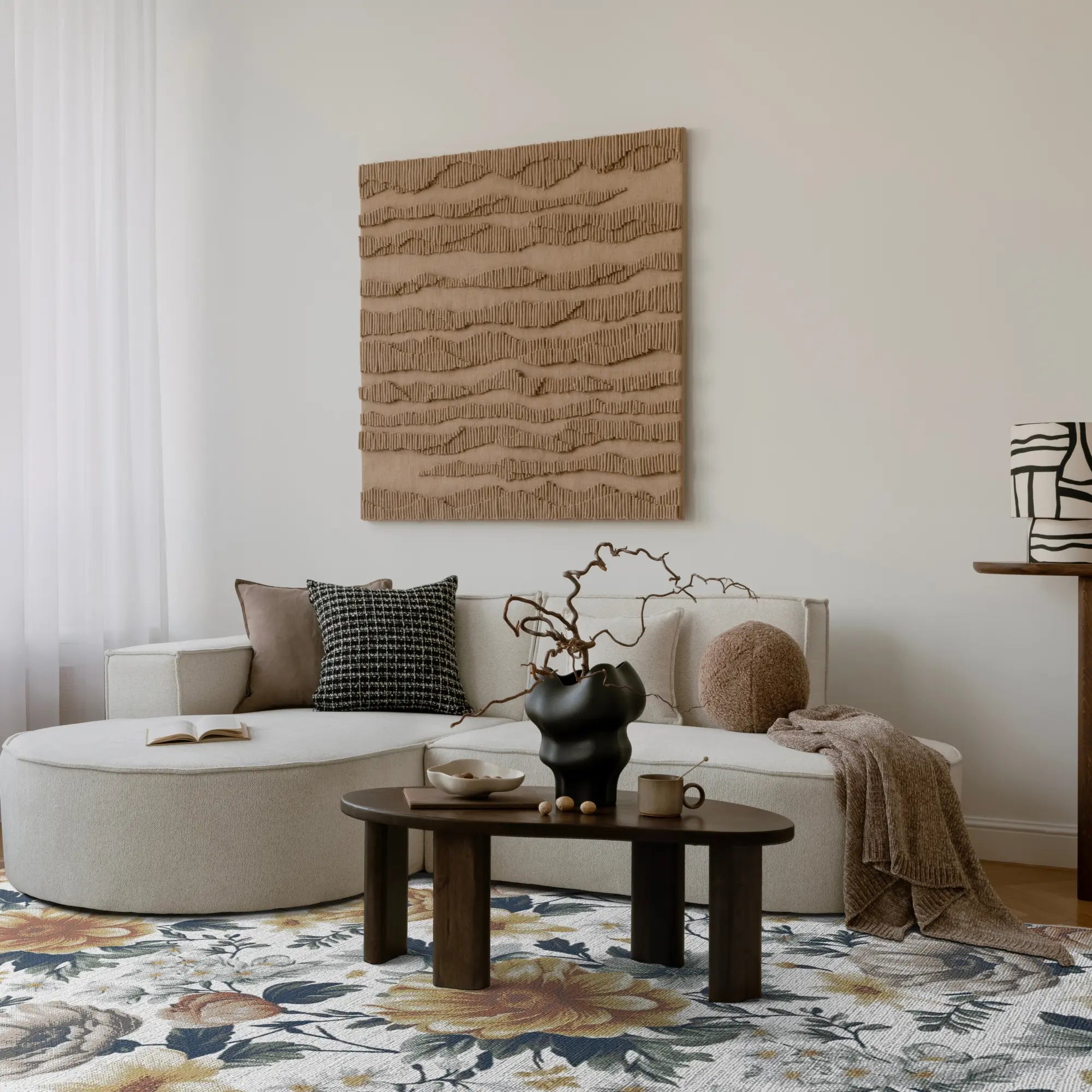 Amber Meadow Botanical Rug