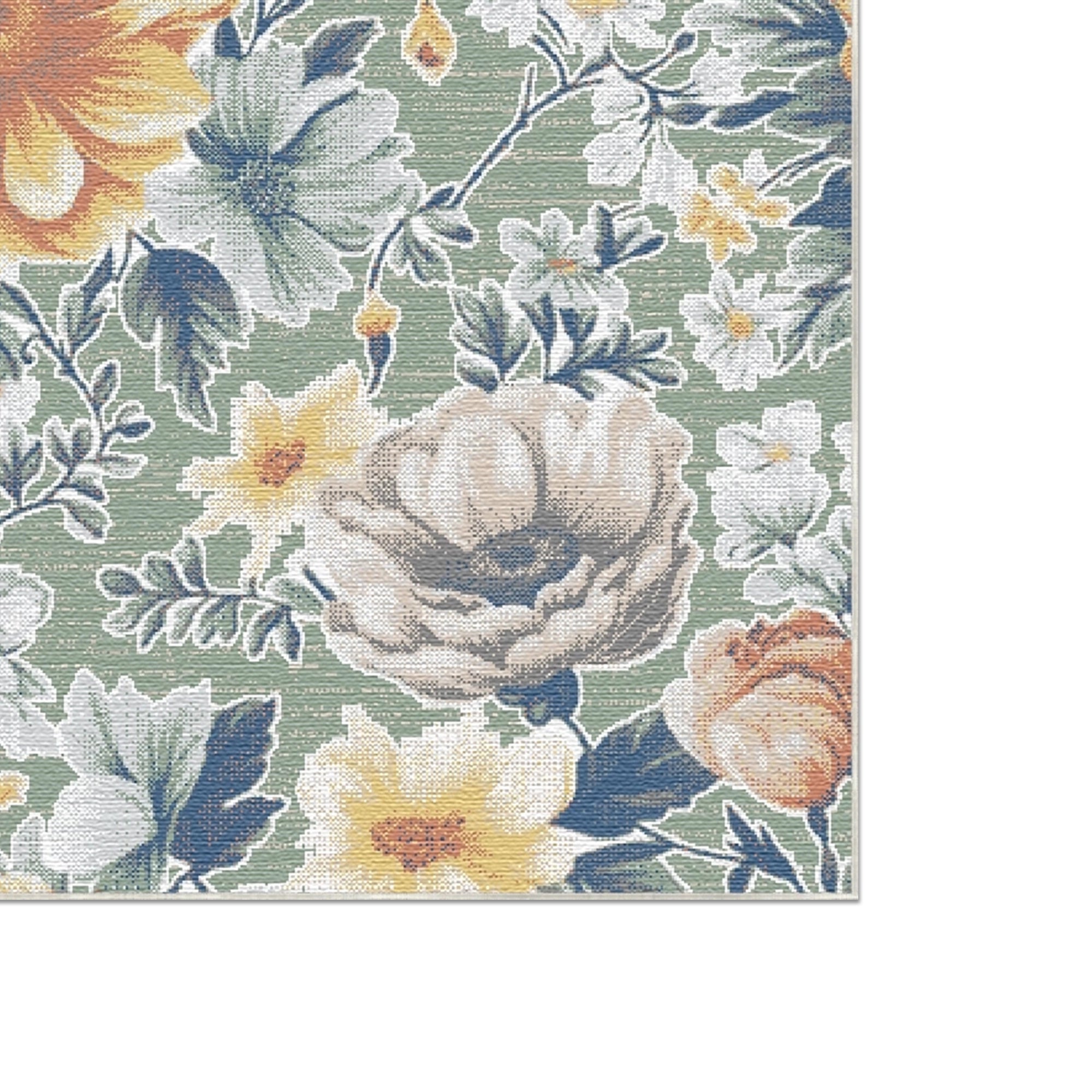 Sage Amber Meadow Botanical Rug