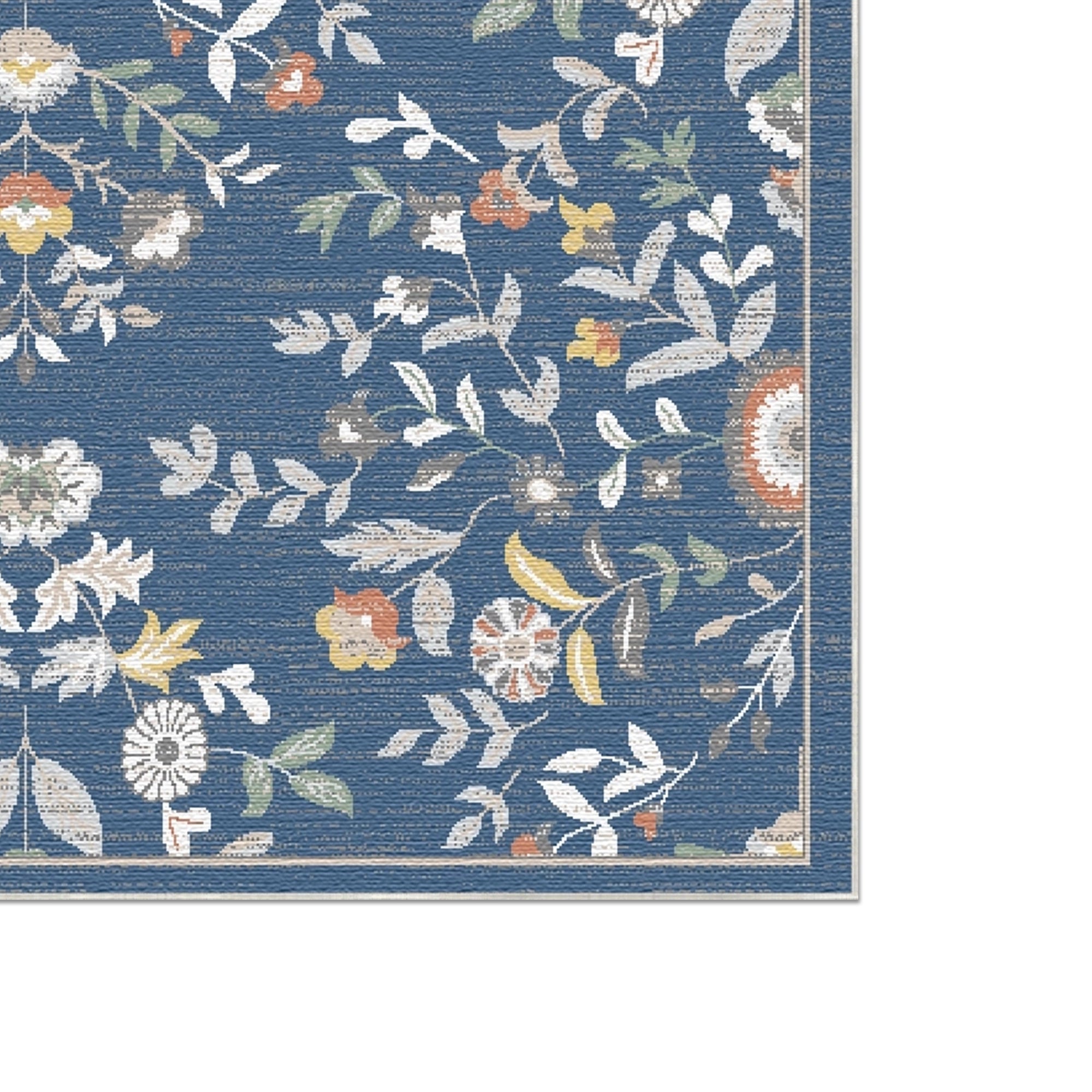 Sapphire Bloom Medallion Rug