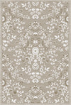 Sand Serenity Floral Medallion Rug Beige