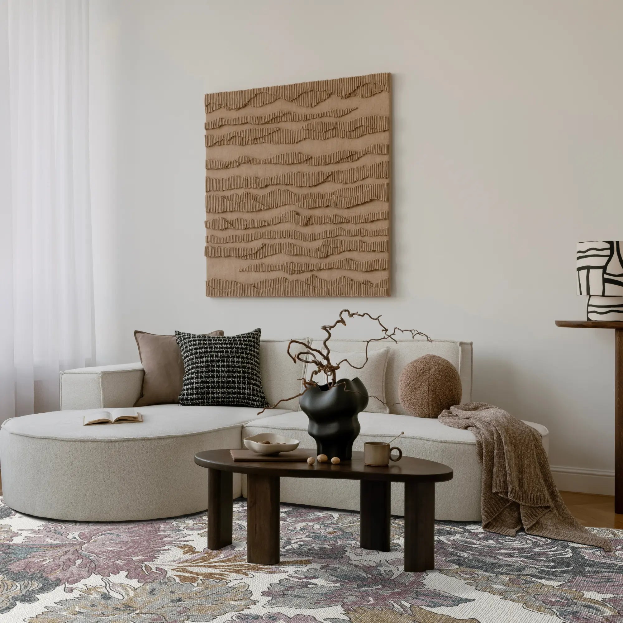 Roseate Heritage Floral Rug