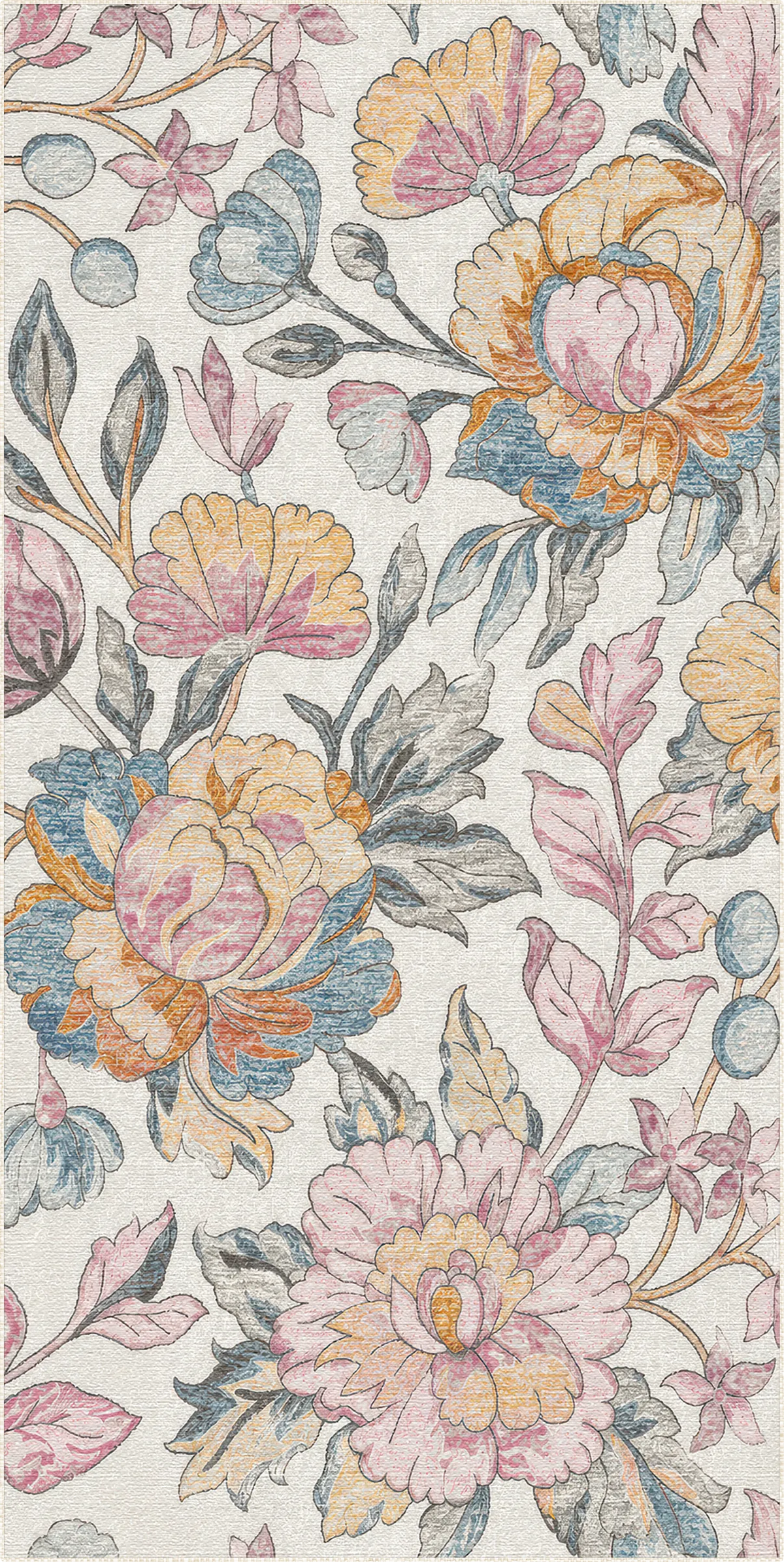 Heritage Peony Garden Rug