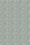 Vintage Mint Petite Floral Rug Mint
