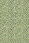 Green Vintage Petite Floral Rug Green