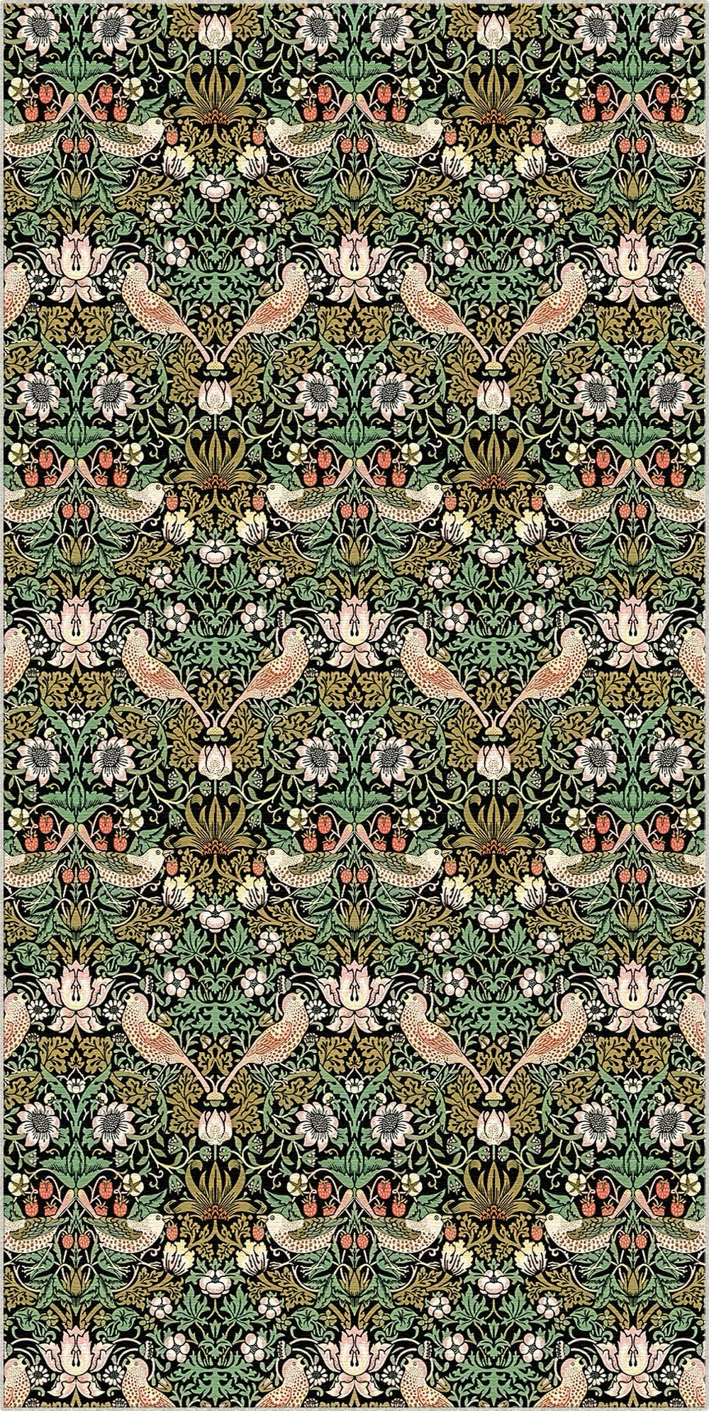 Obsidian Heritage Bird Rug