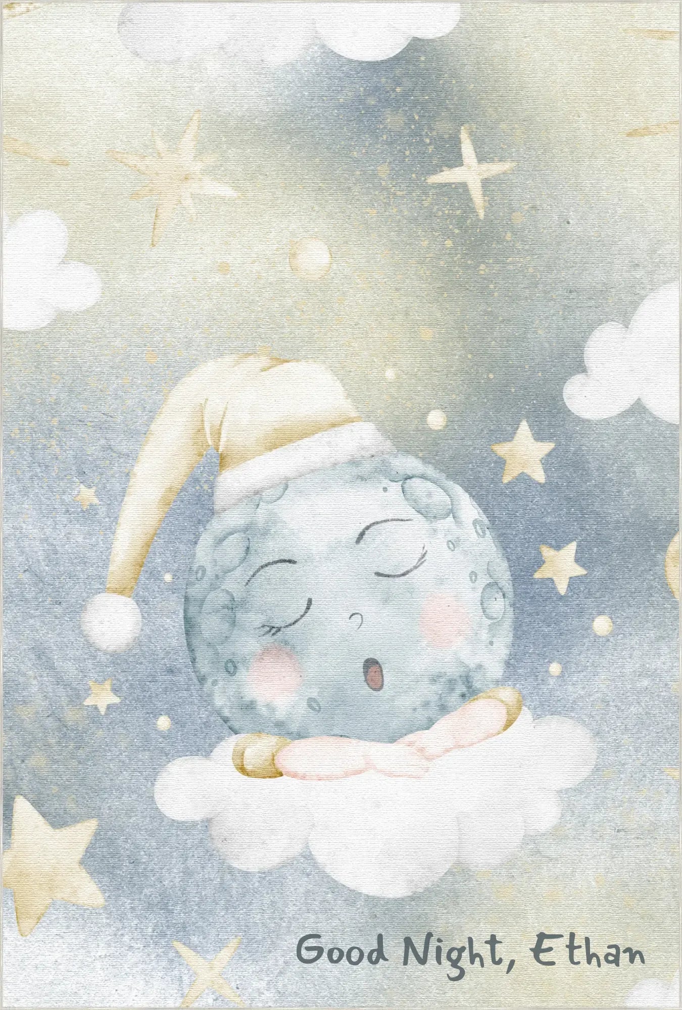 Full Moon Lullaby | Customizable Rug
