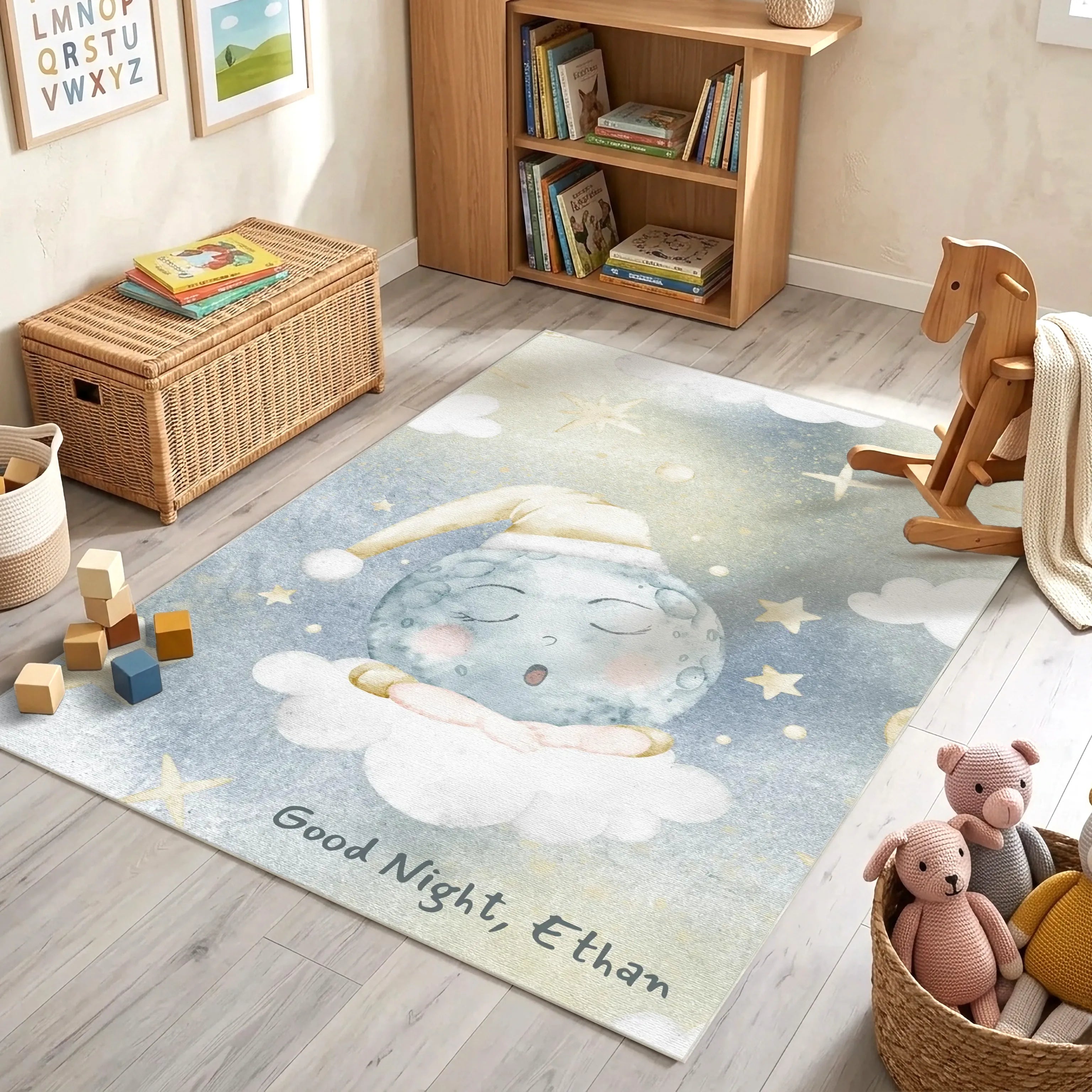 Full Moon Lullaby | Customizable Rug
