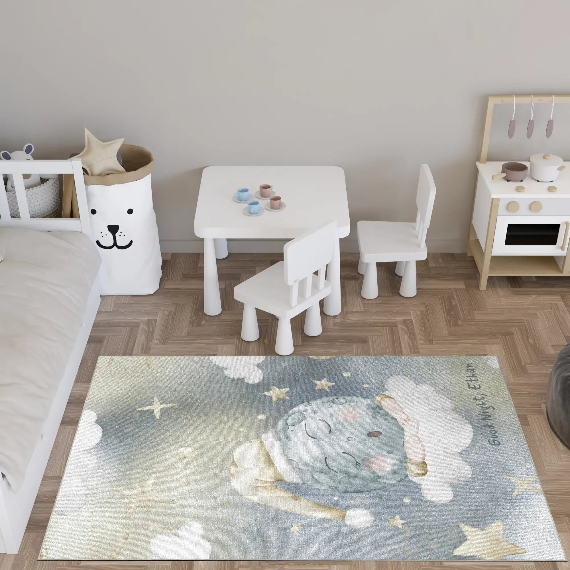 Full Moon Lullaby | Customizable Rug