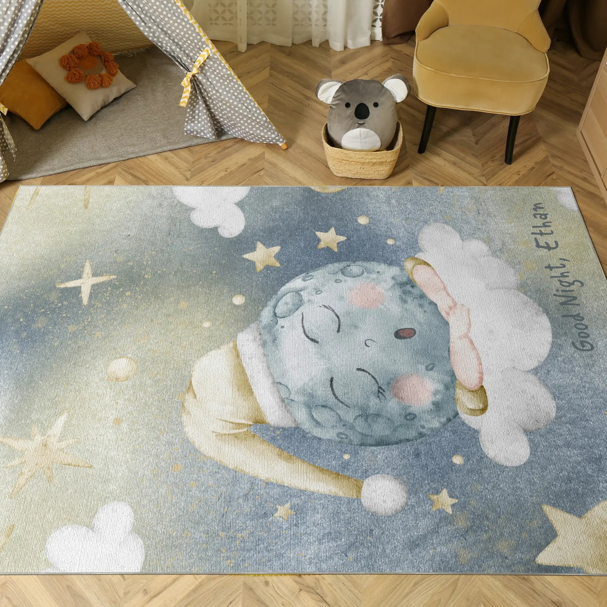 Full Moon Lullaby | Customizable Rug