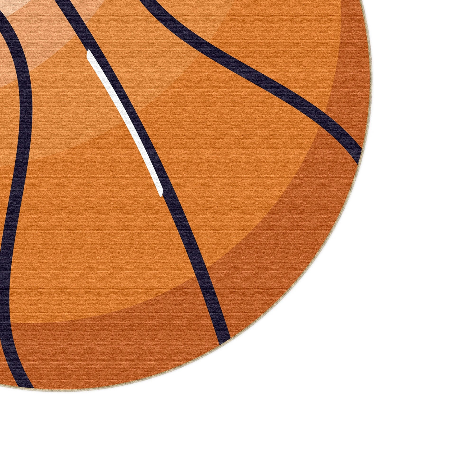 Basketball Round Rug