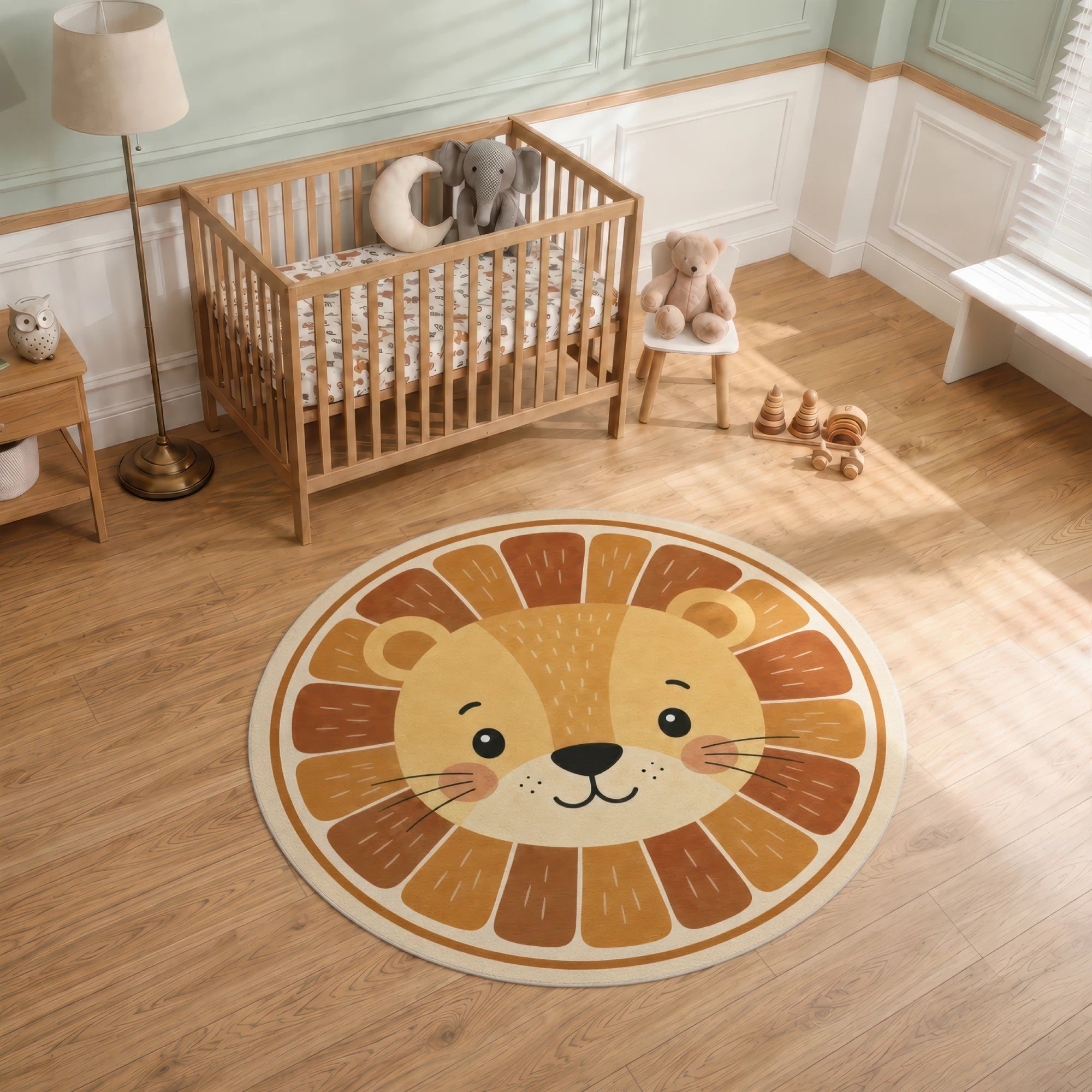 Little Lion Round Rug