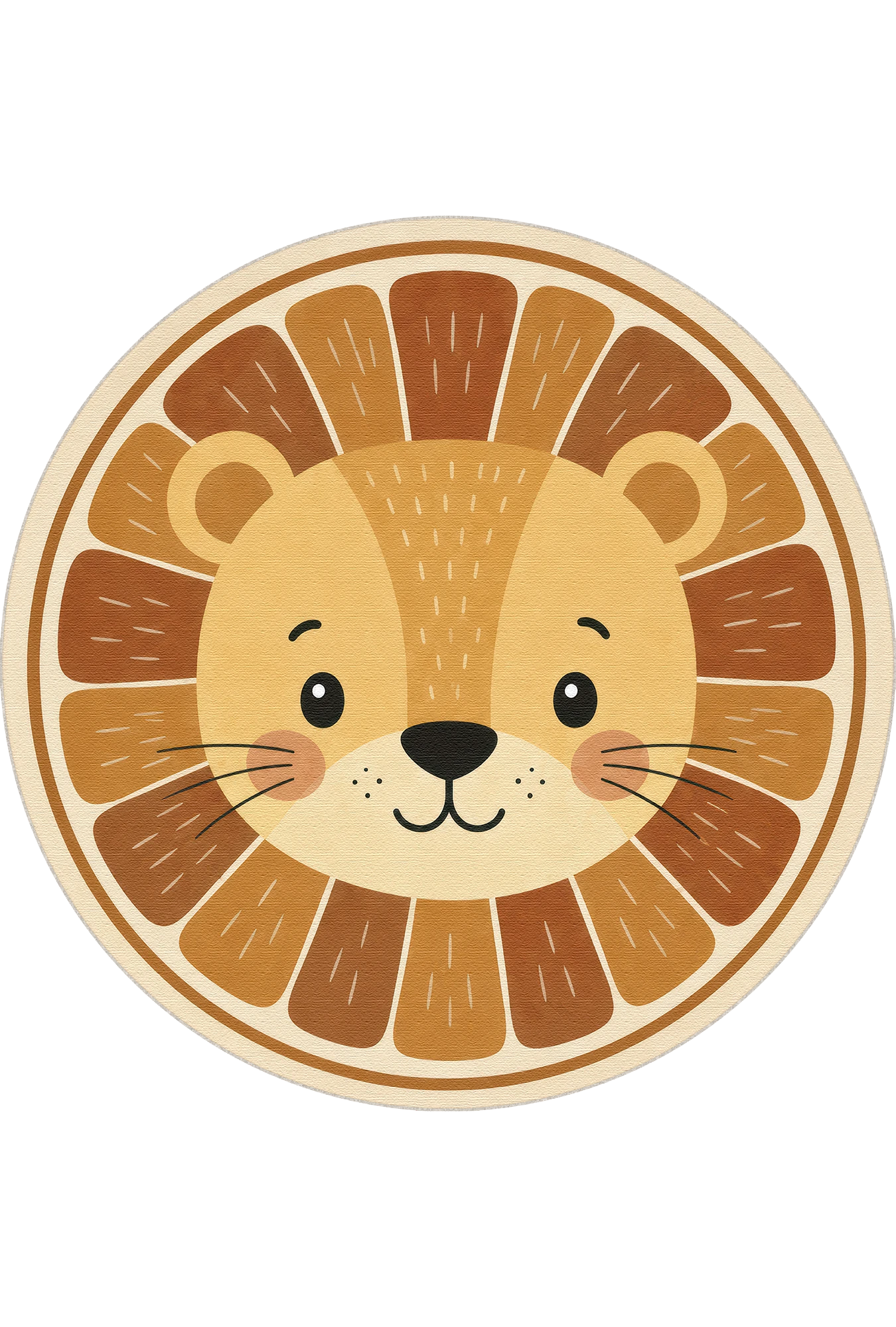 Little Lion Round Rug