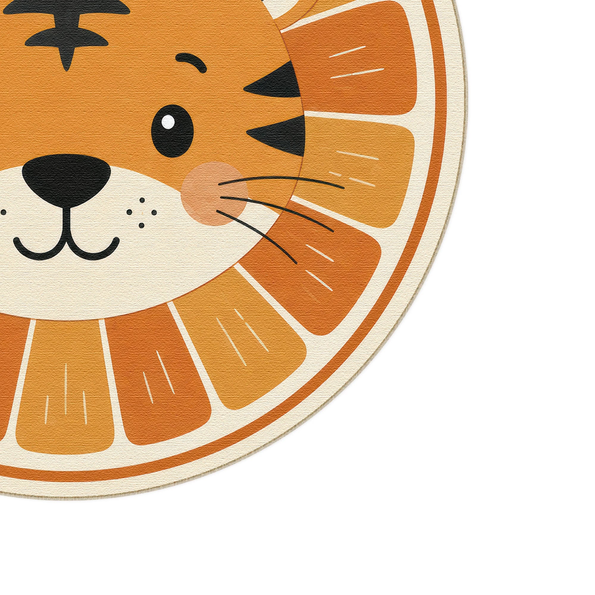 Little Tiger Round Rug