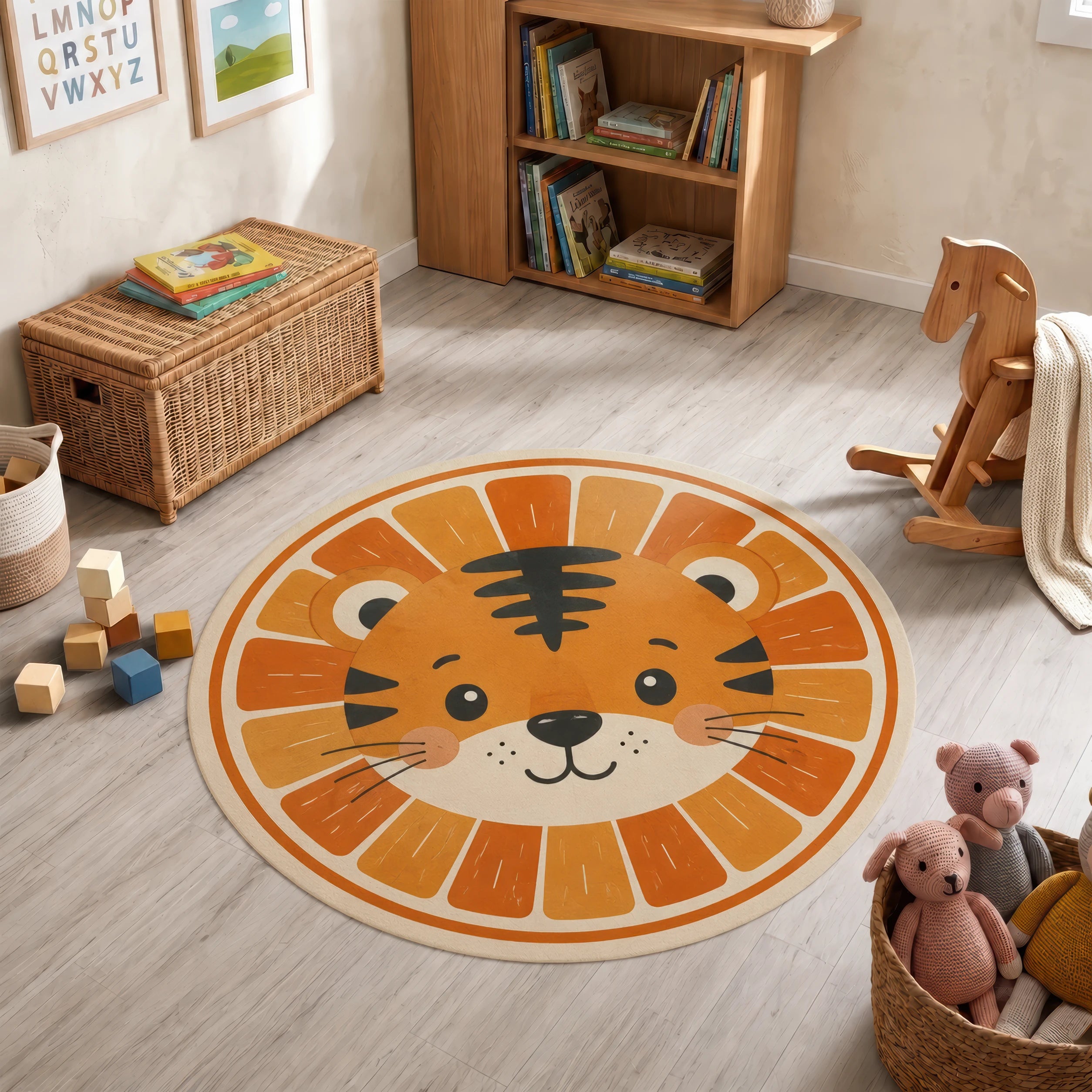 Little Tiger Round Rug