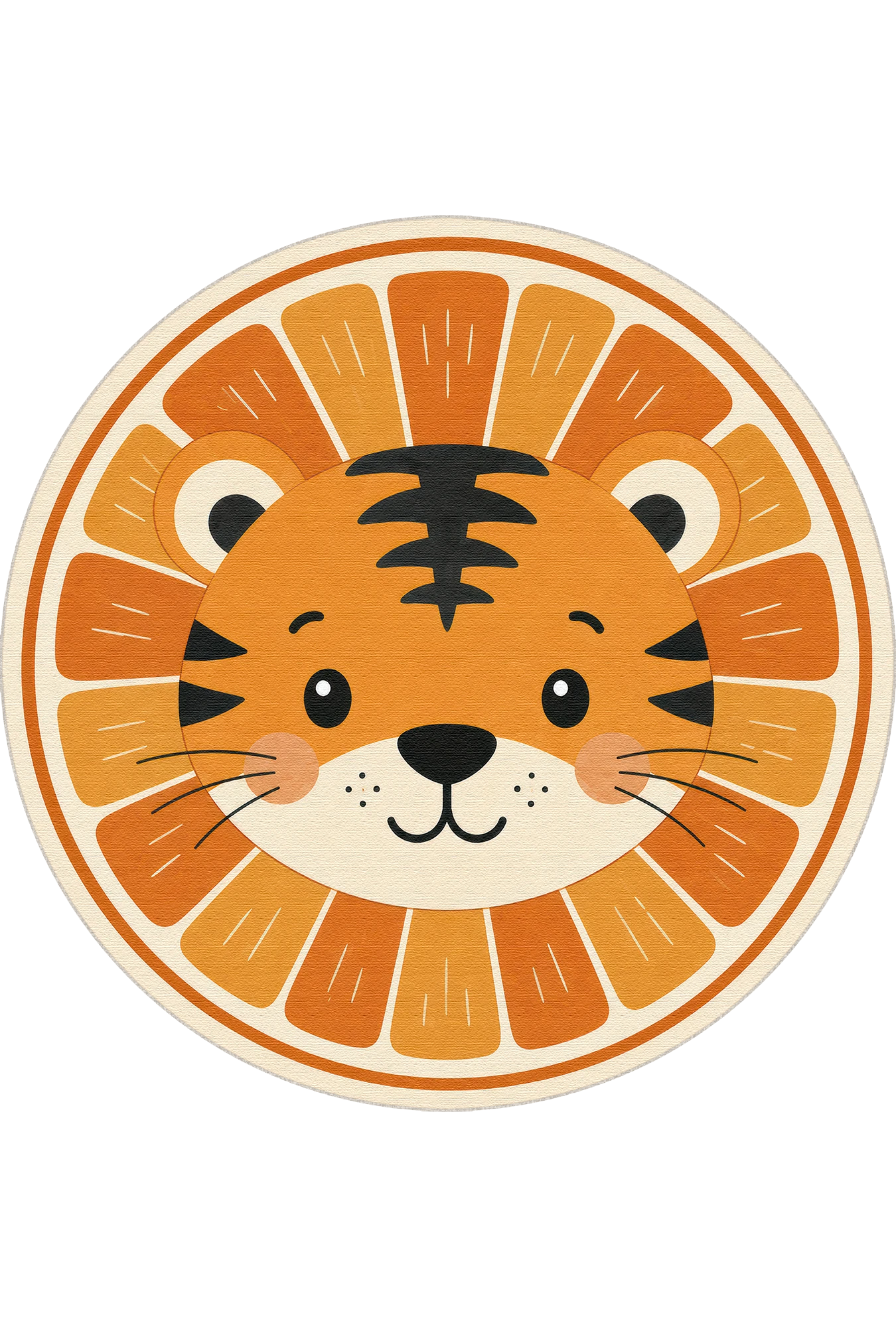 Little Tiger Round Rug