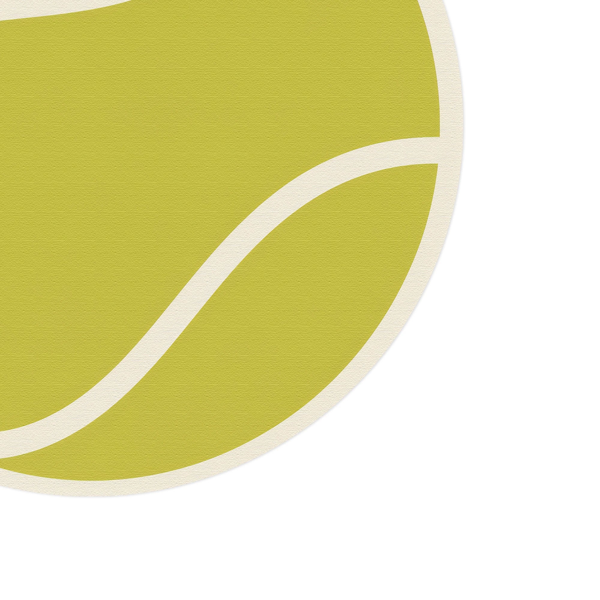 Tennis Ball Round Sports | Kids Play Rug