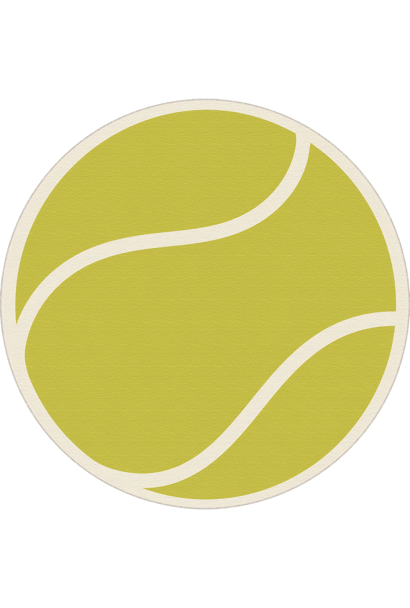 Tennis Ball Round Sports | Kids Play Rug