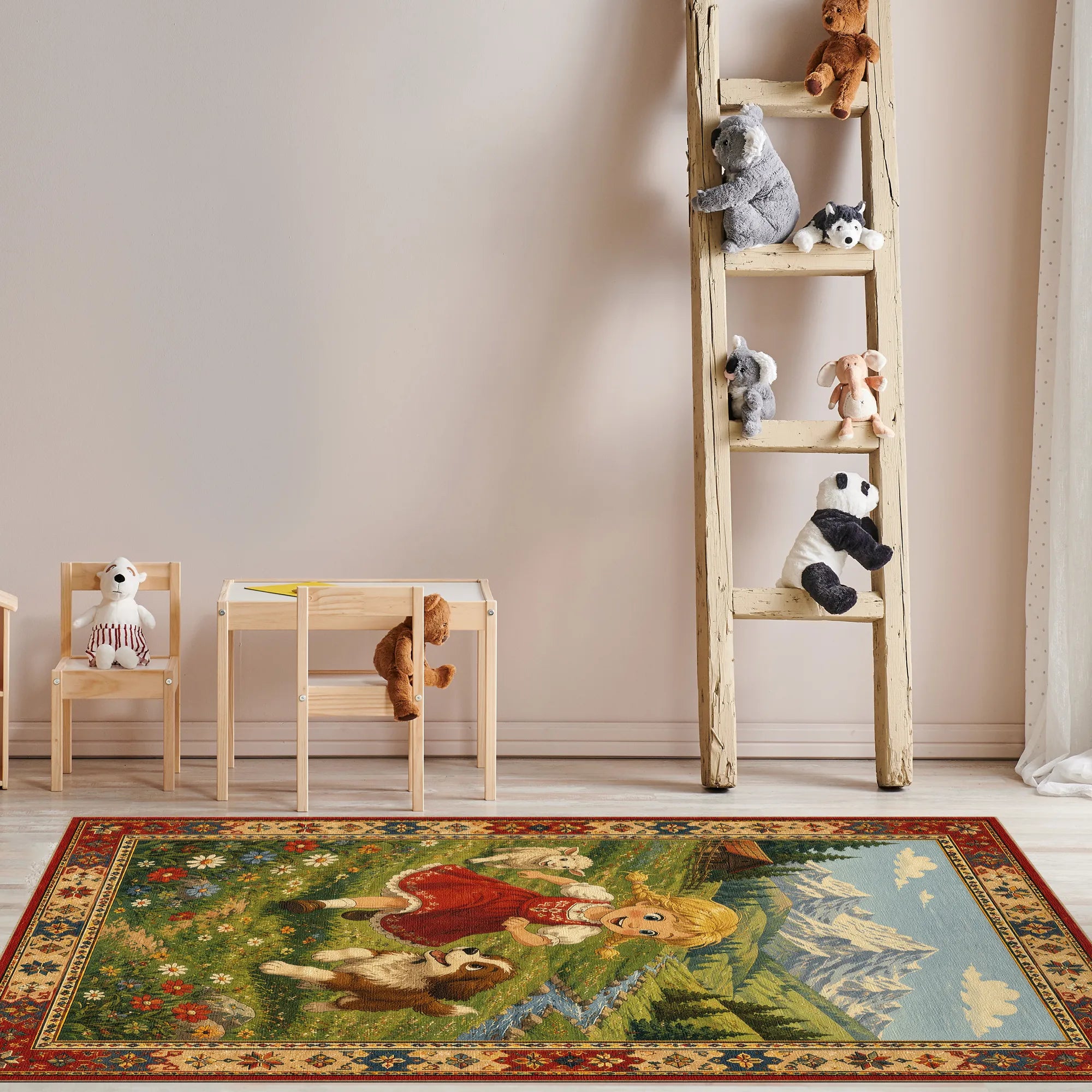 Alpine Meadow Storybook Kids Rug