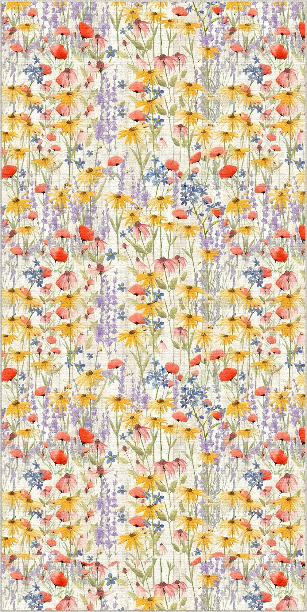 Wildflower Botanical Washable Rug