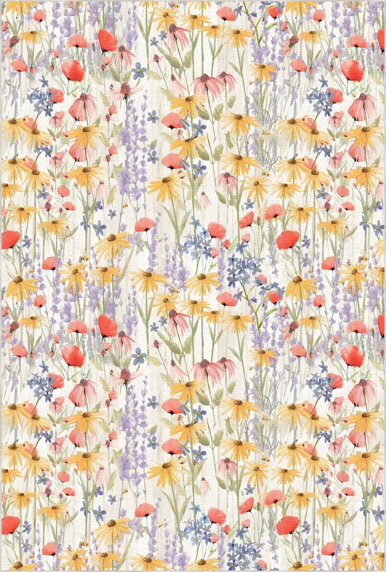 Wildflower Botanical Washable Rug