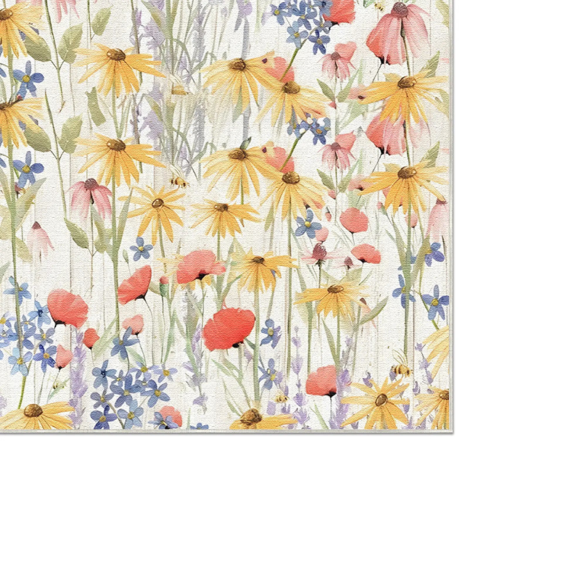Wildflower Botanical Washable Rug