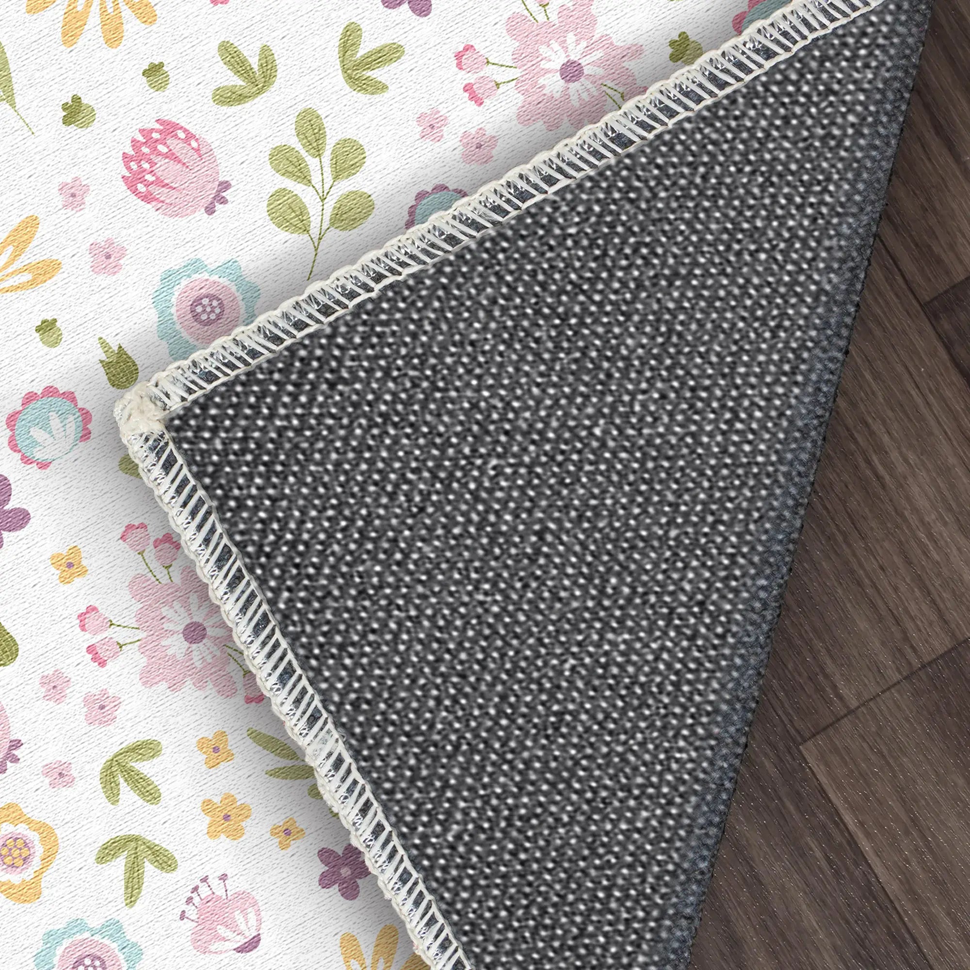 Washable Pastel Ditsy Rug