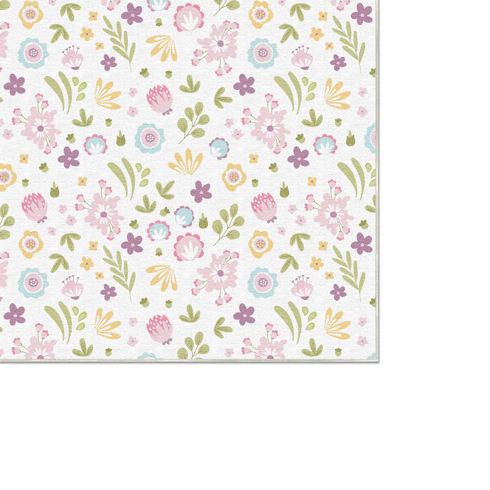 Washable Pastel Ditsy Rug