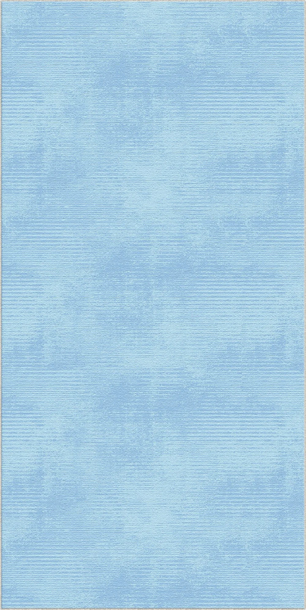 Washable Textured Light Blue Rug