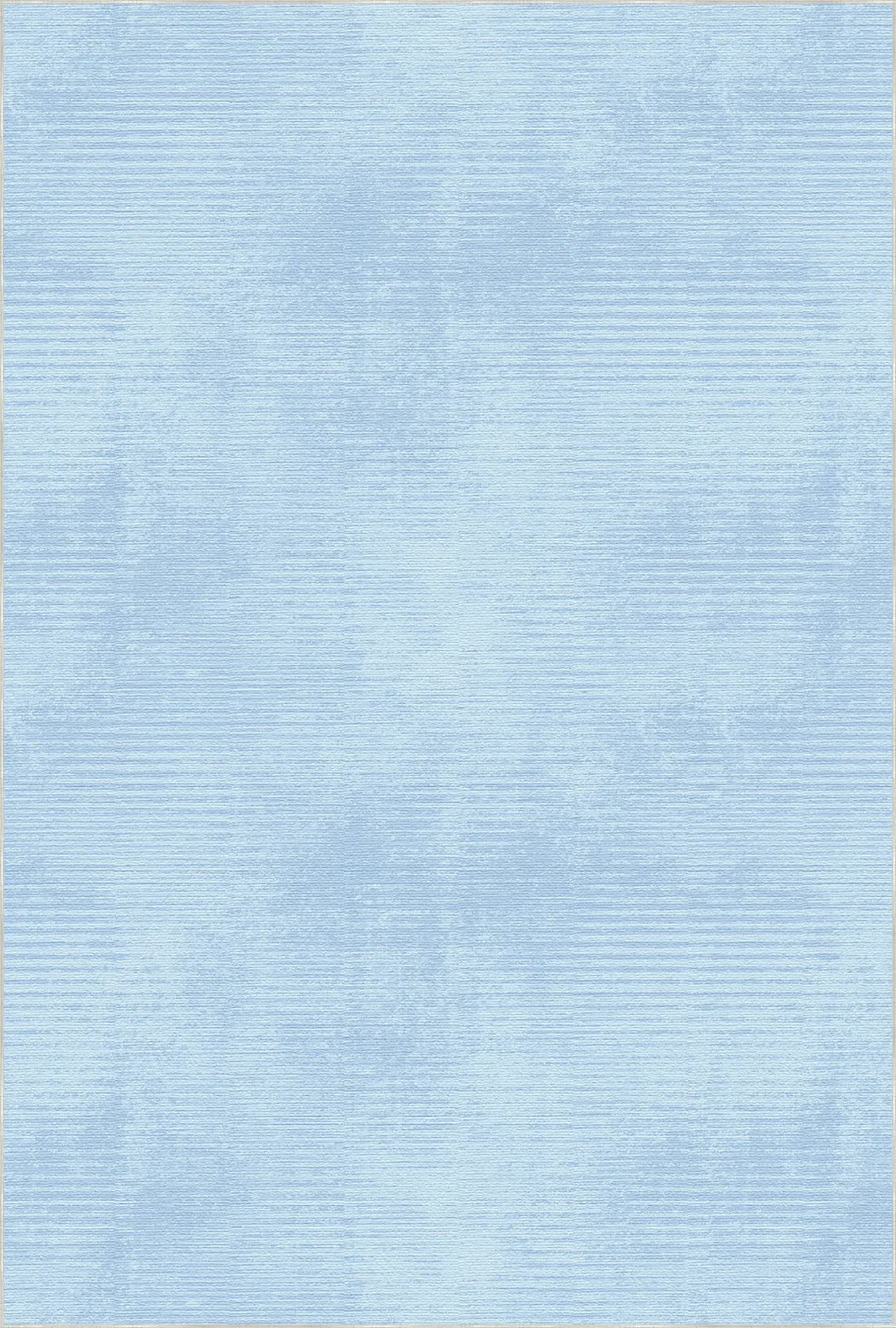 Washable Textured Light Blue Rug