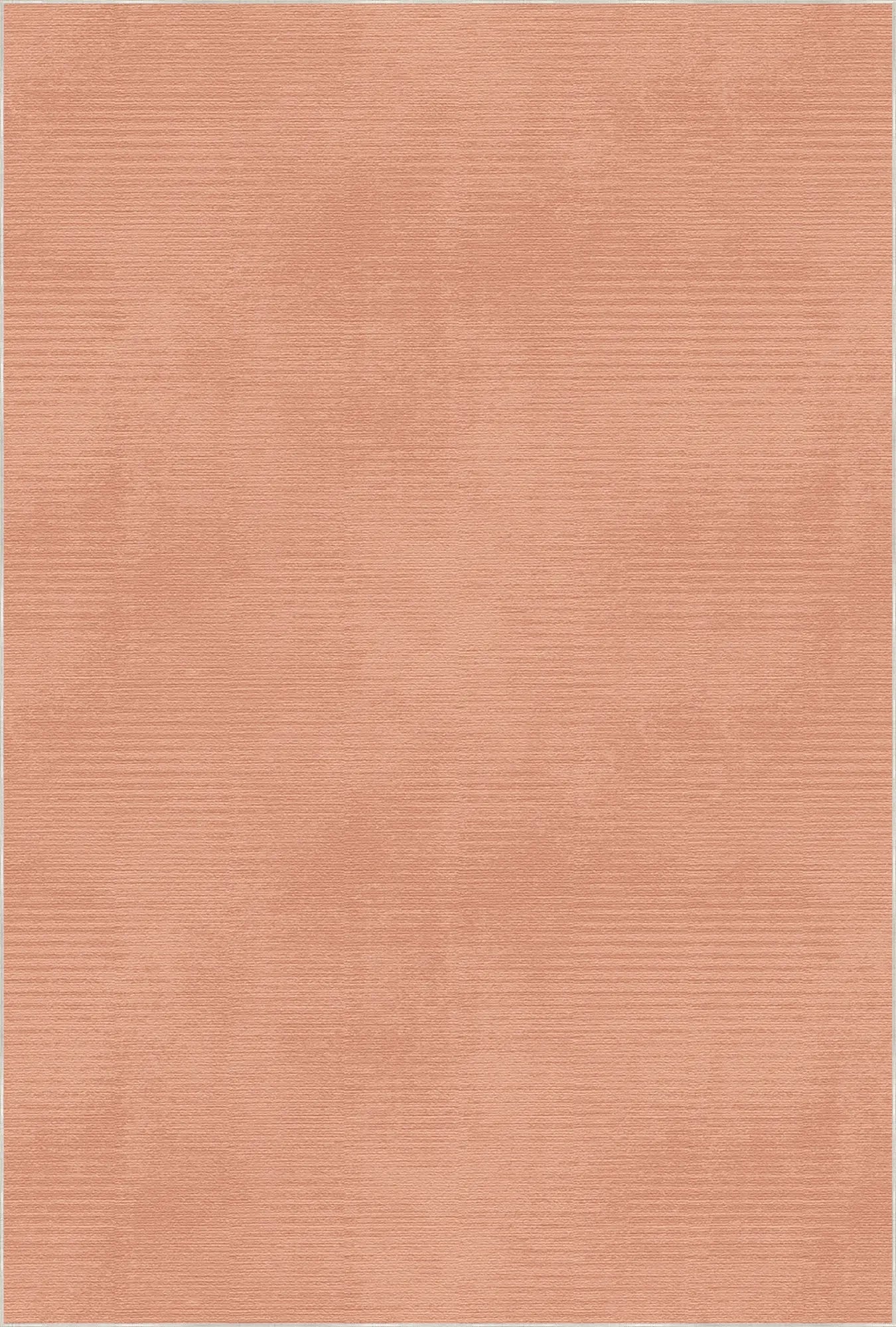 Washable Textured Peach Area Rug