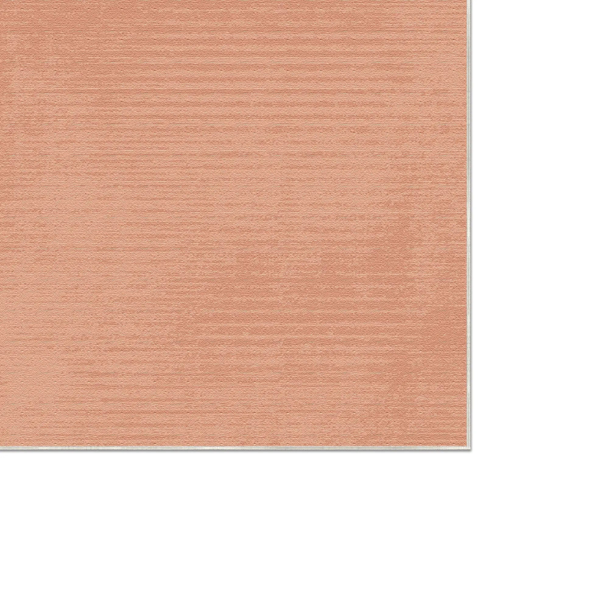 Washable Textured Peach Area Rug