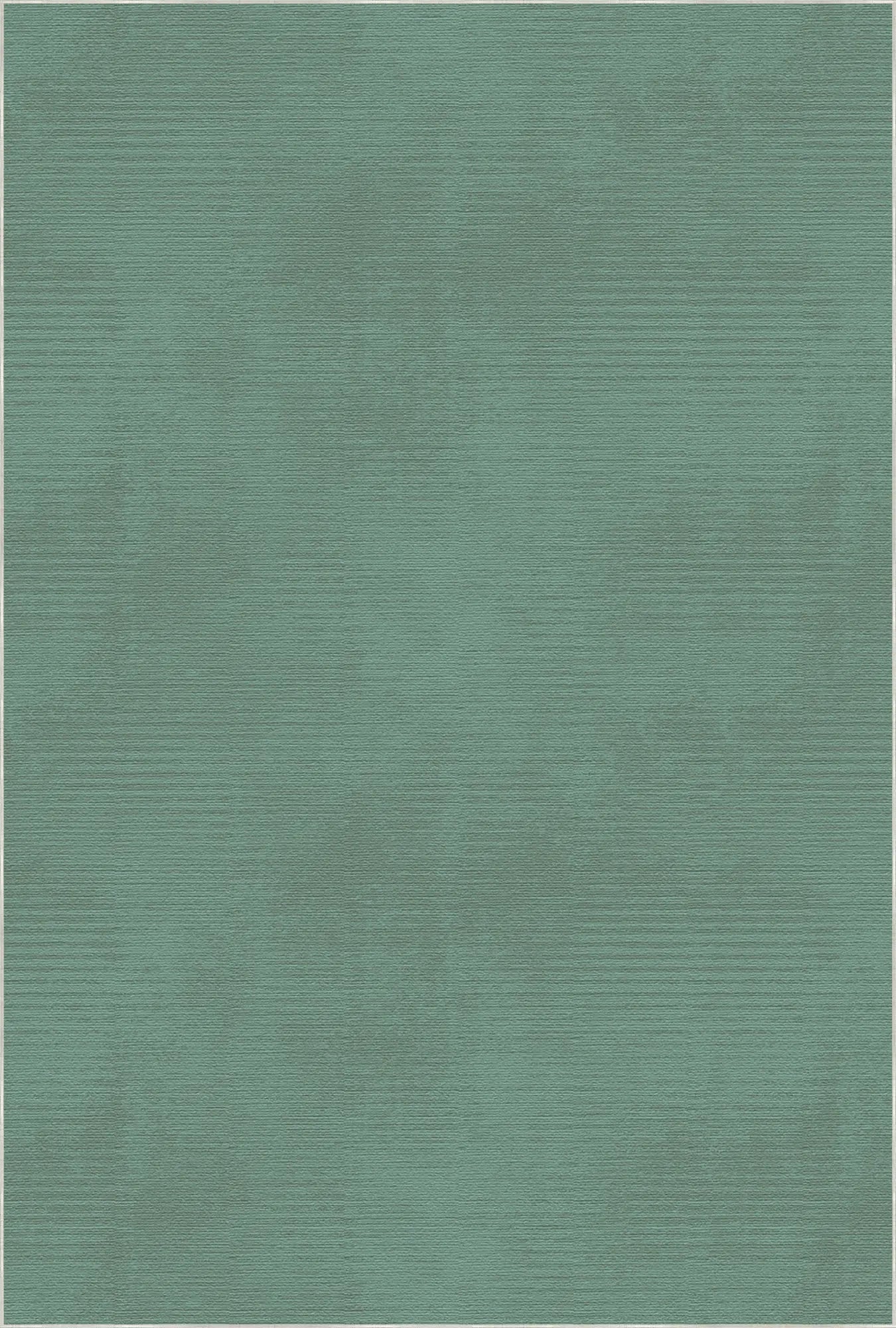 Washable Textured Green Area Rug