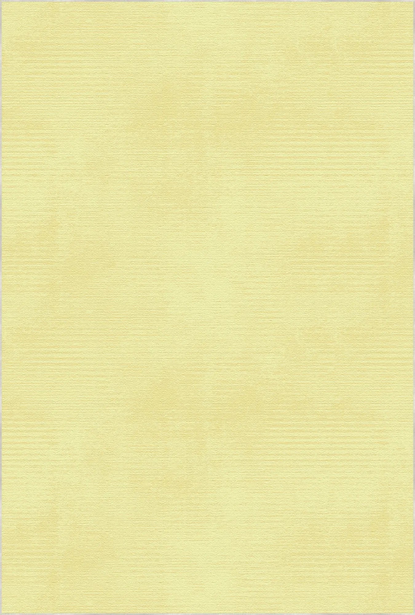 Washable Textured Yellow Area Rug