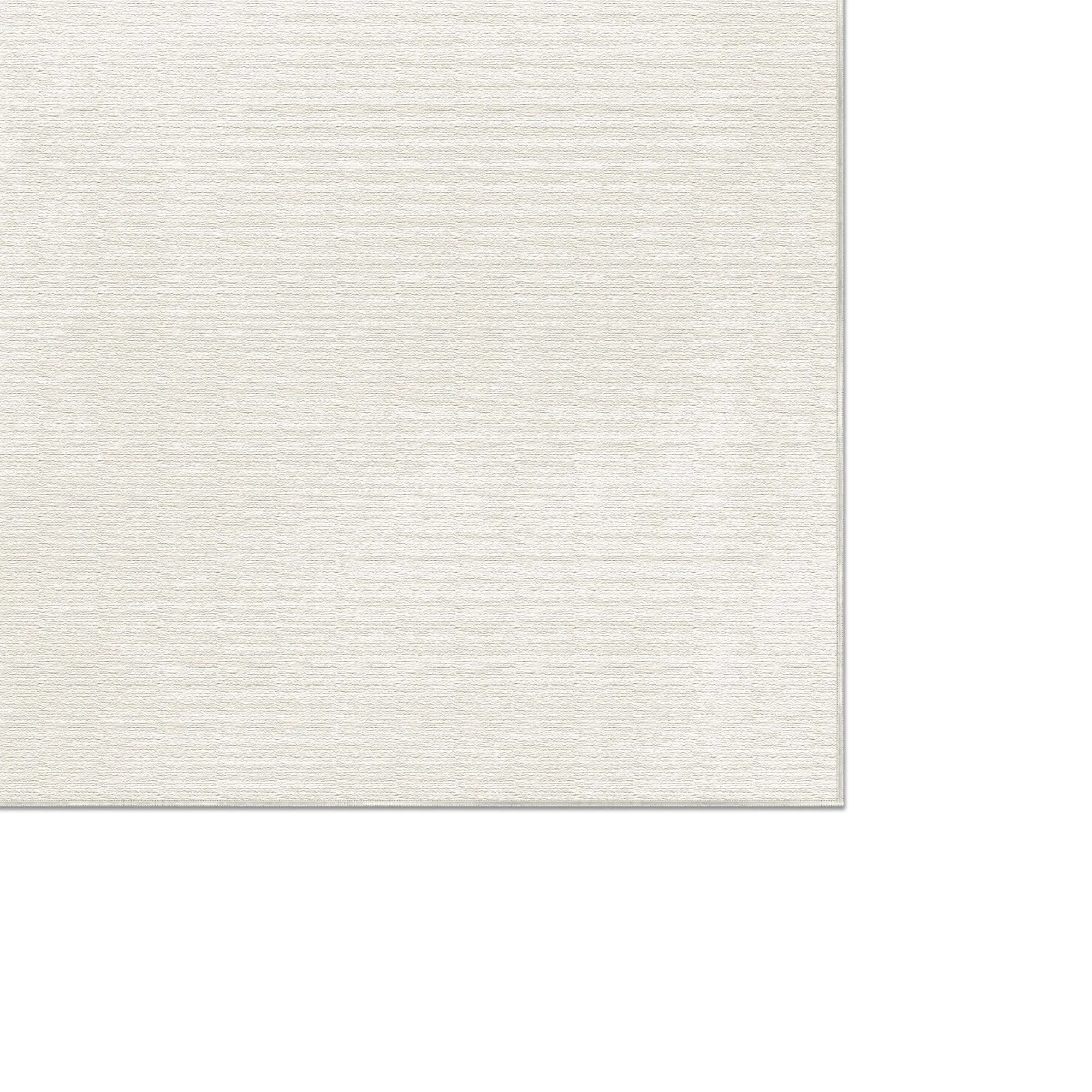 Washable Textured Cream Rug