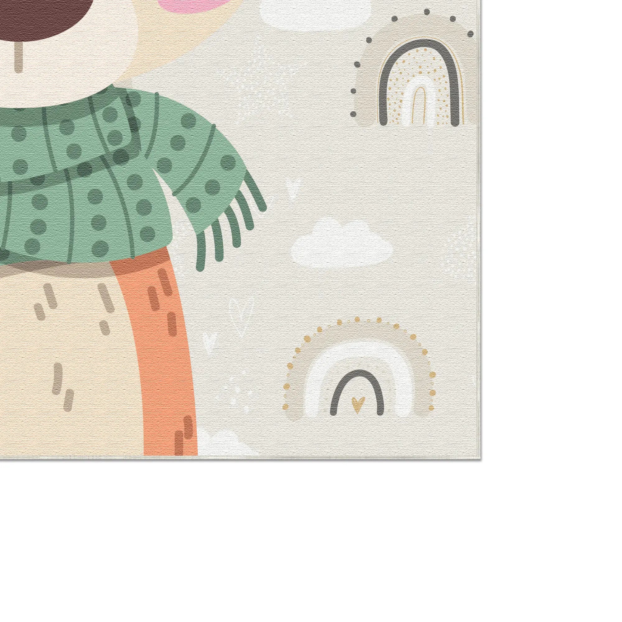 Dreamy Deer & Rainbow Sky | Customizable Rug