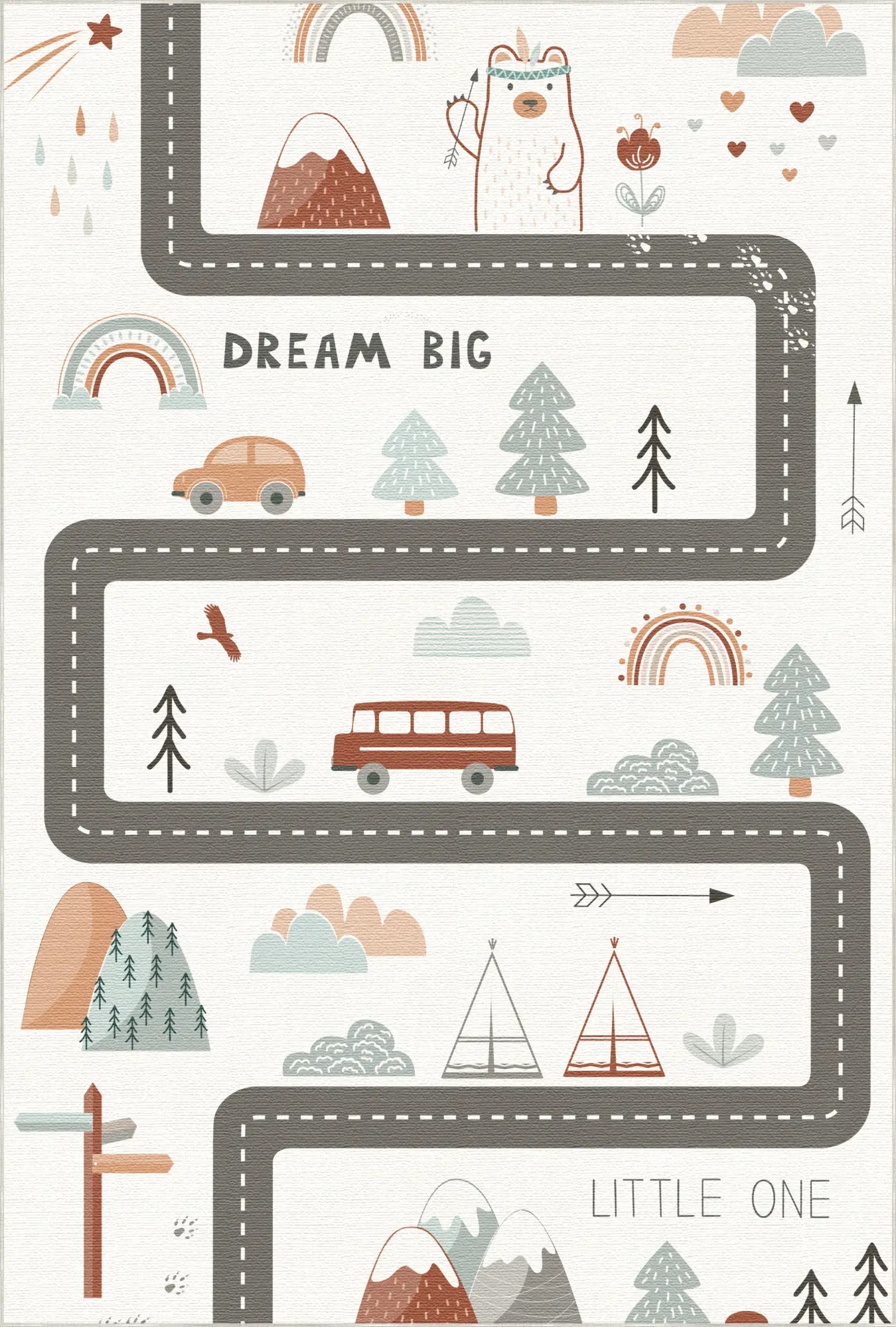 Boho Woodland Adventure Play Rug