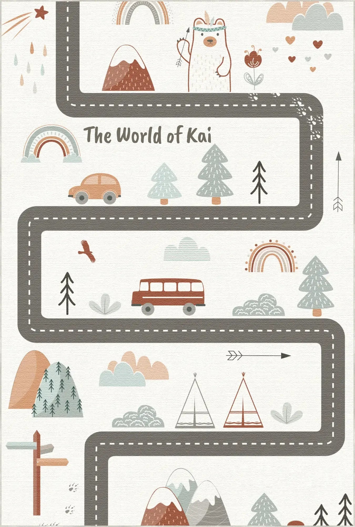 Adventure Road Explorer | Customizable Rug