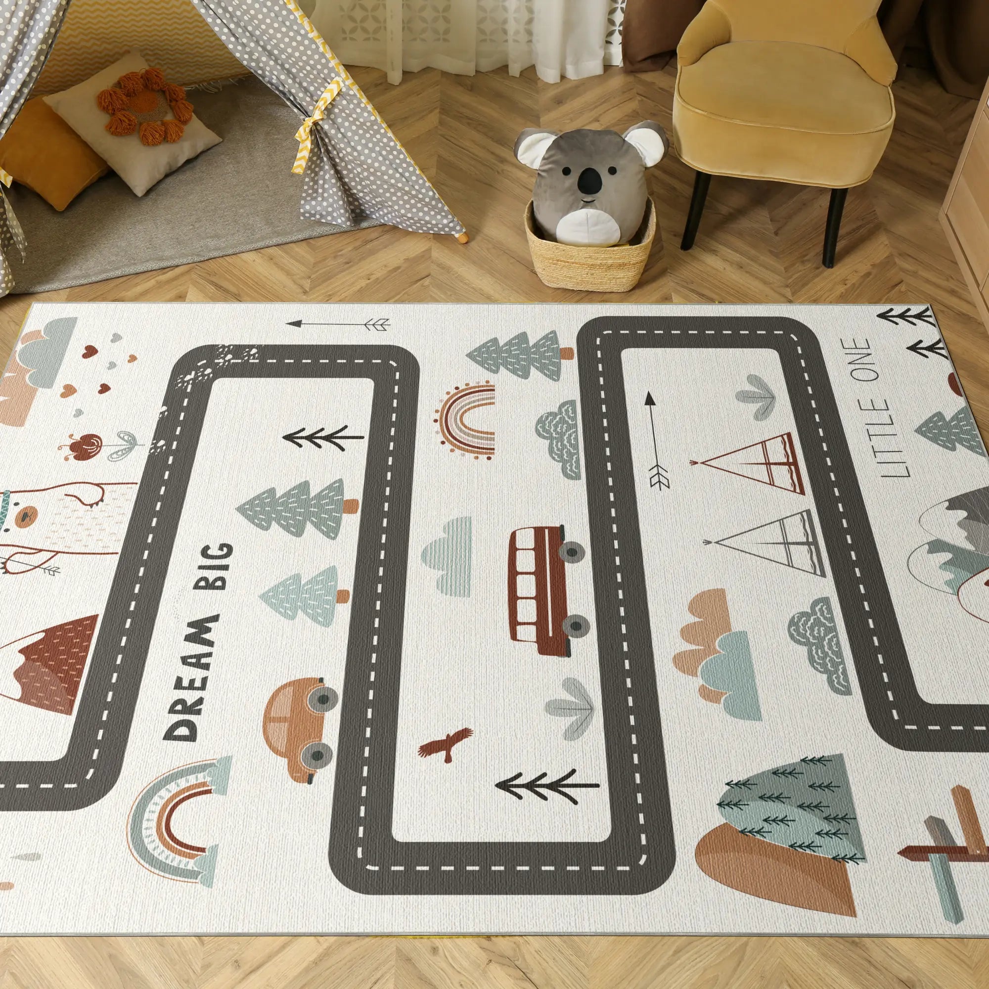 Boho Woodland Adventure Play Rug