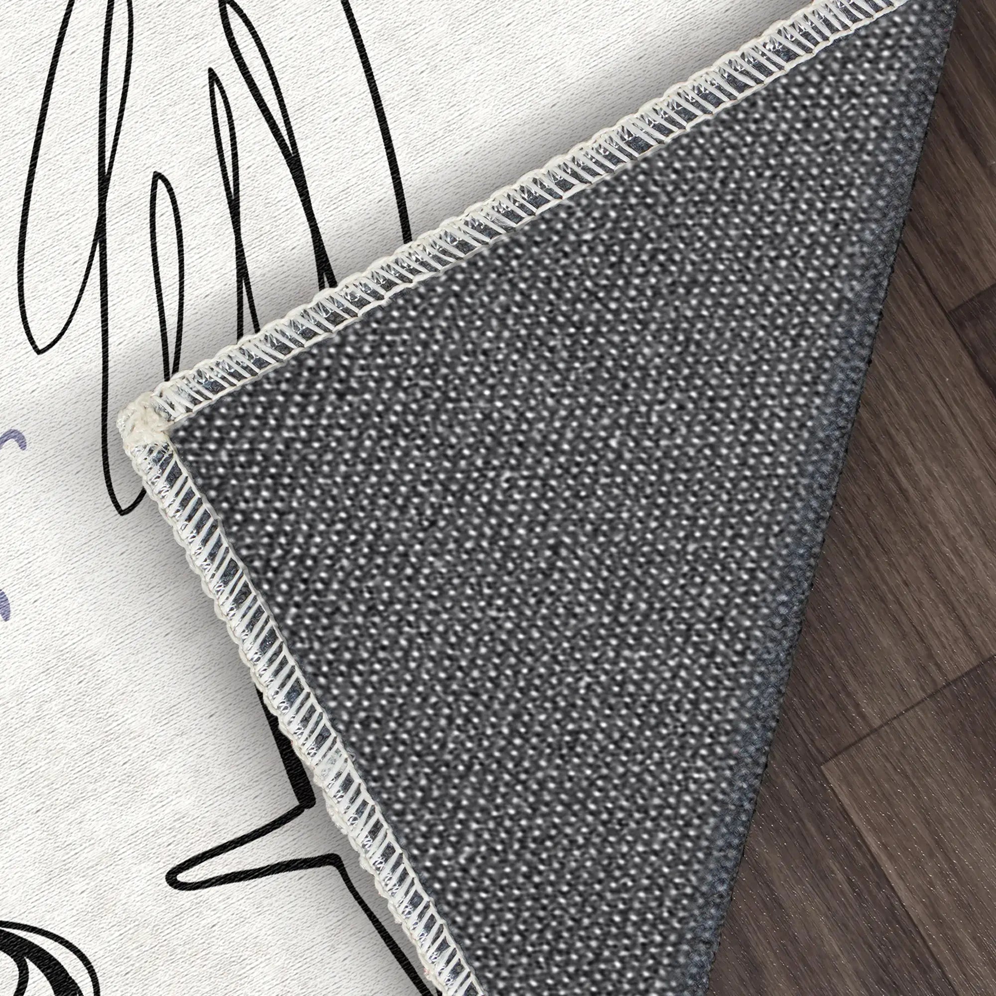 Space Rocket Doodle Kids Rug