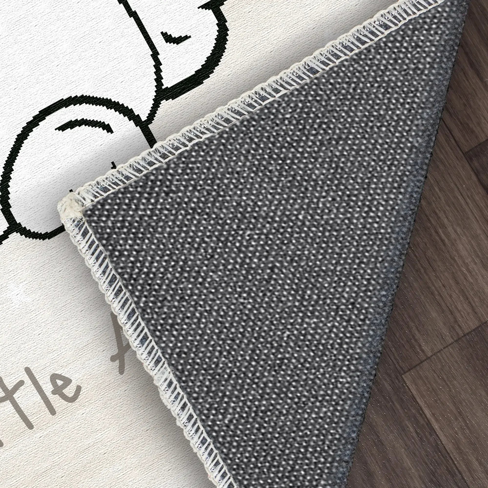 Smart Bunny with Glasses | Customizable Rug