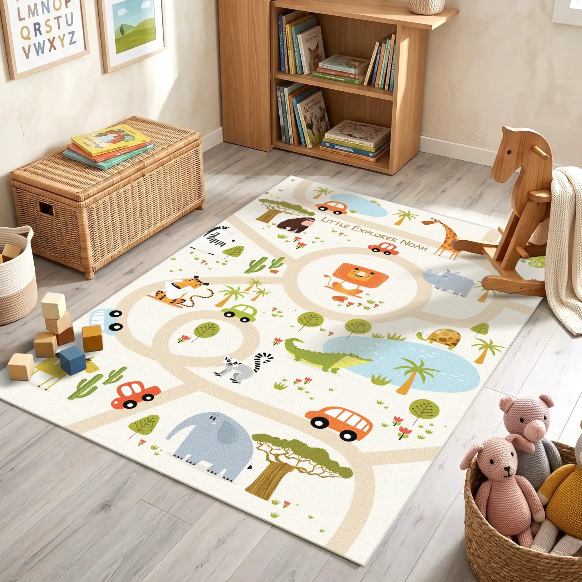 Safari Road Adventure | Customizable Rug